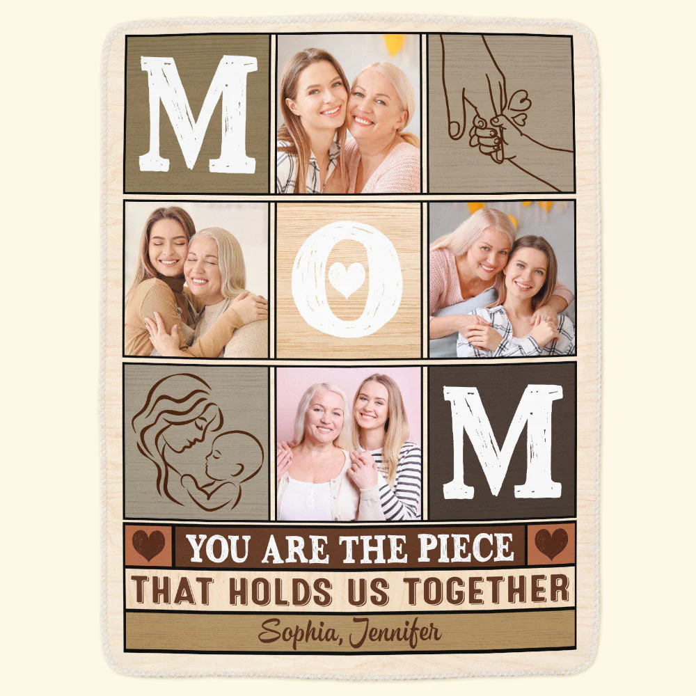 The Piece Holds Us Together - Personalized Photo Blanket - Image 2