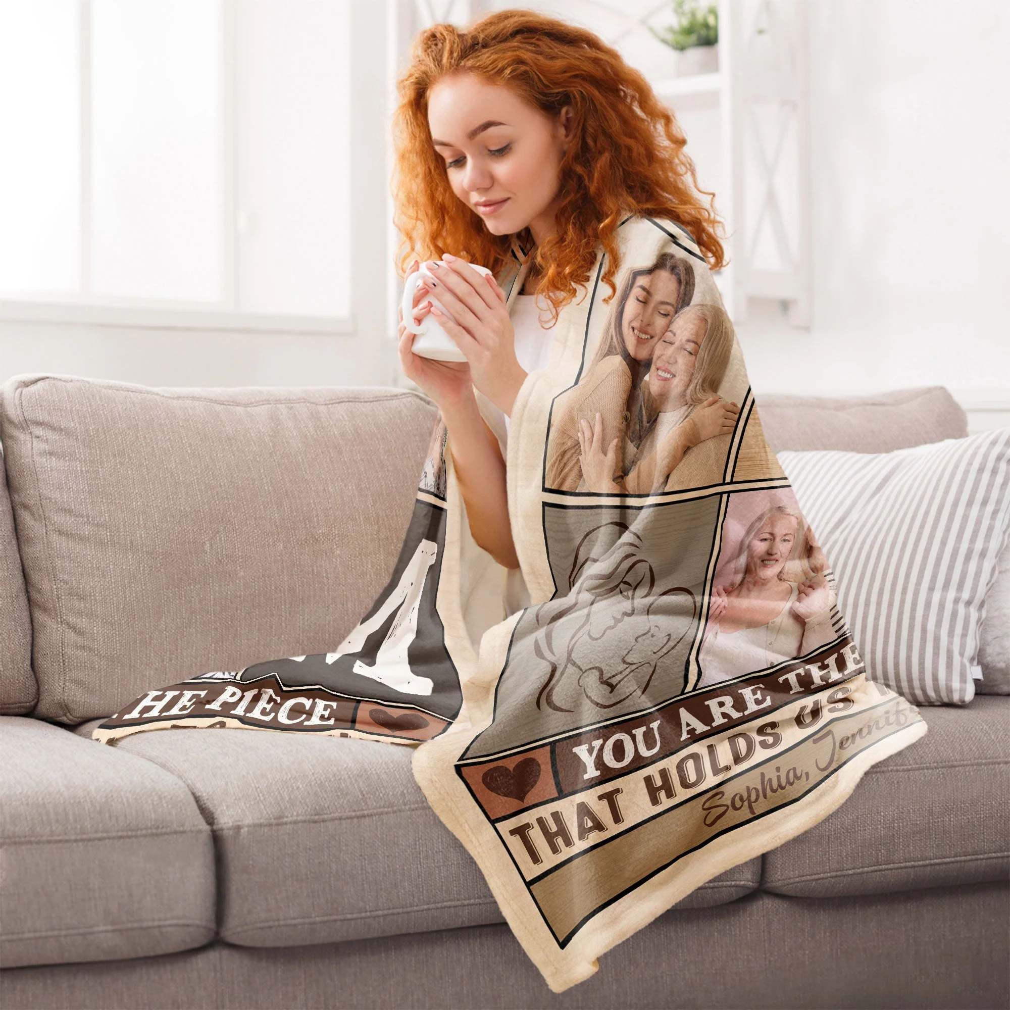 The Piece Holds Us Together - Personalized Photo Blanket - Image 5