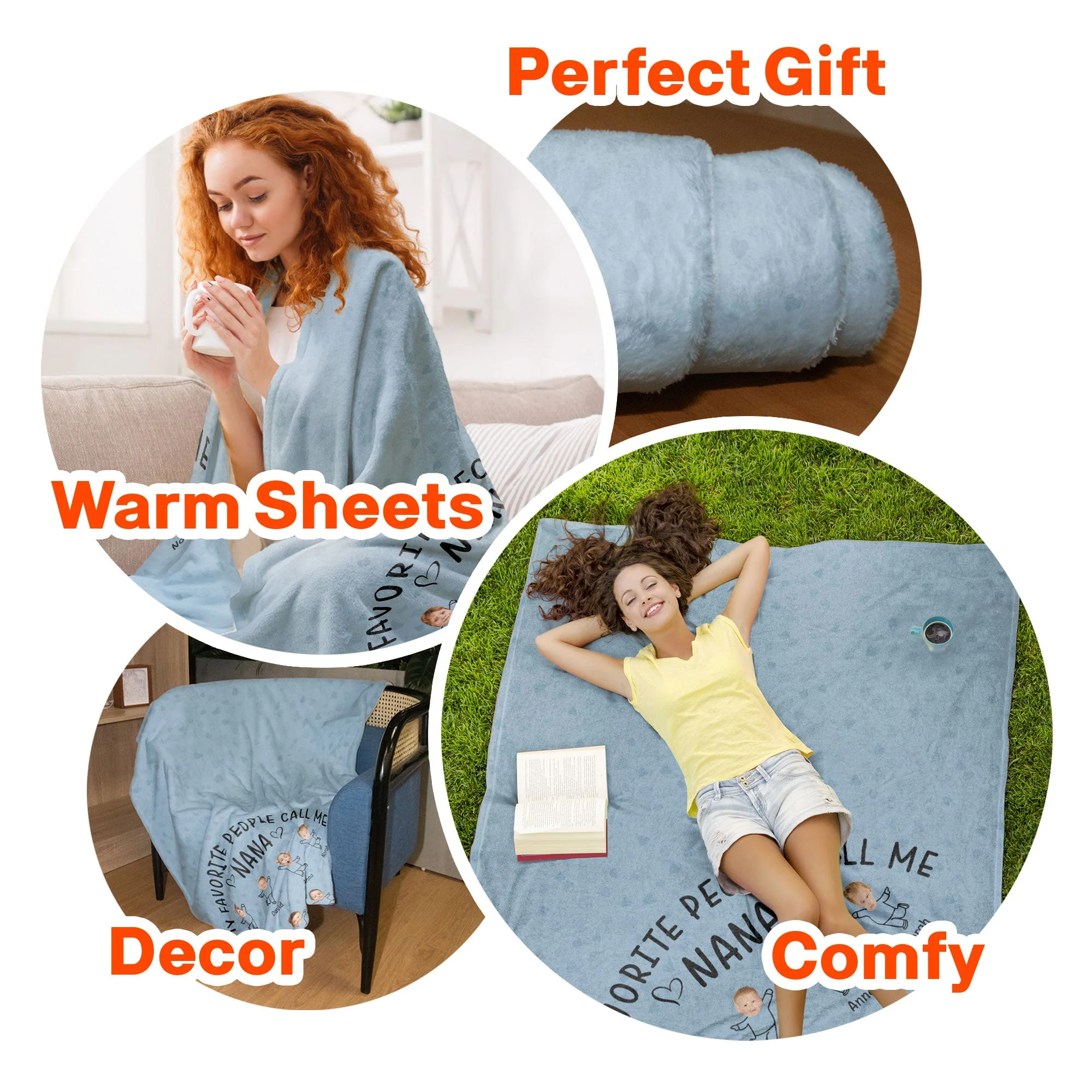 This Is How My Favorite People Call Me - Personalized Photo Blanket - Image 6