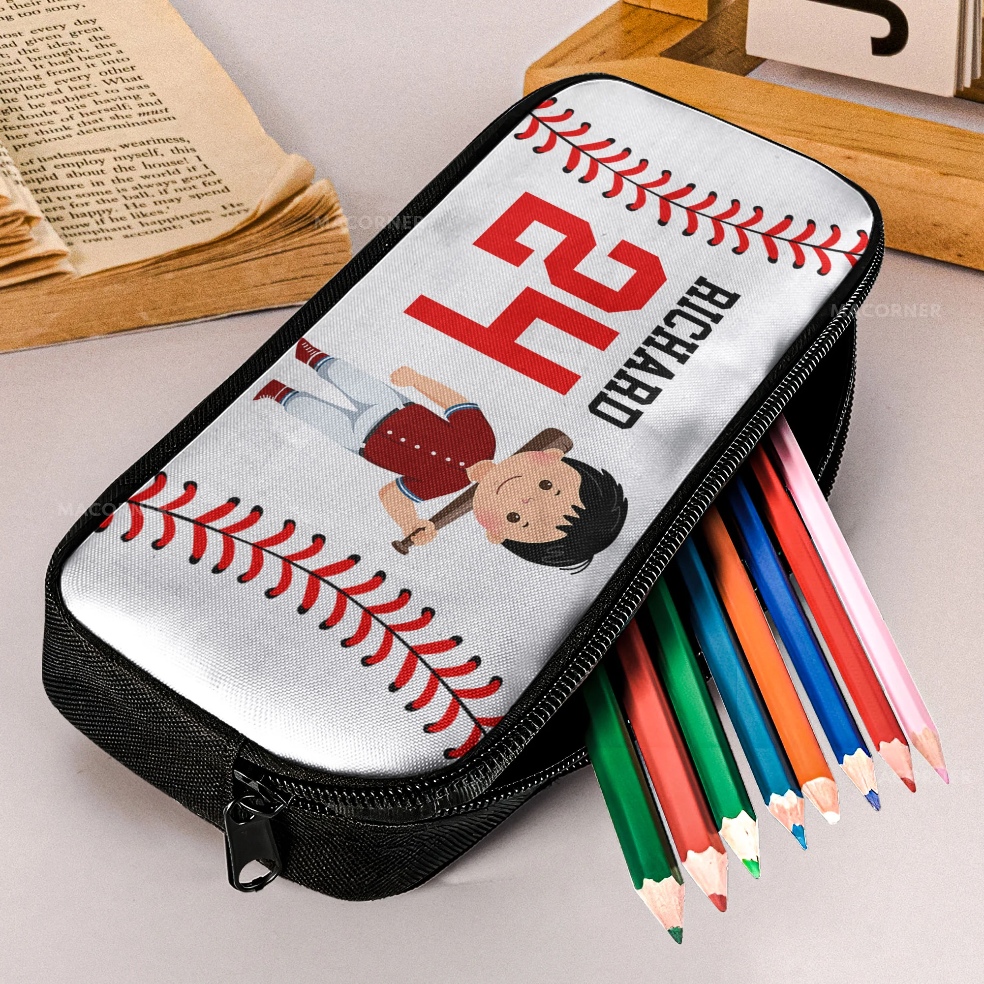 Play Hard Or Go Home - Personalized Pencil Case - Image 2