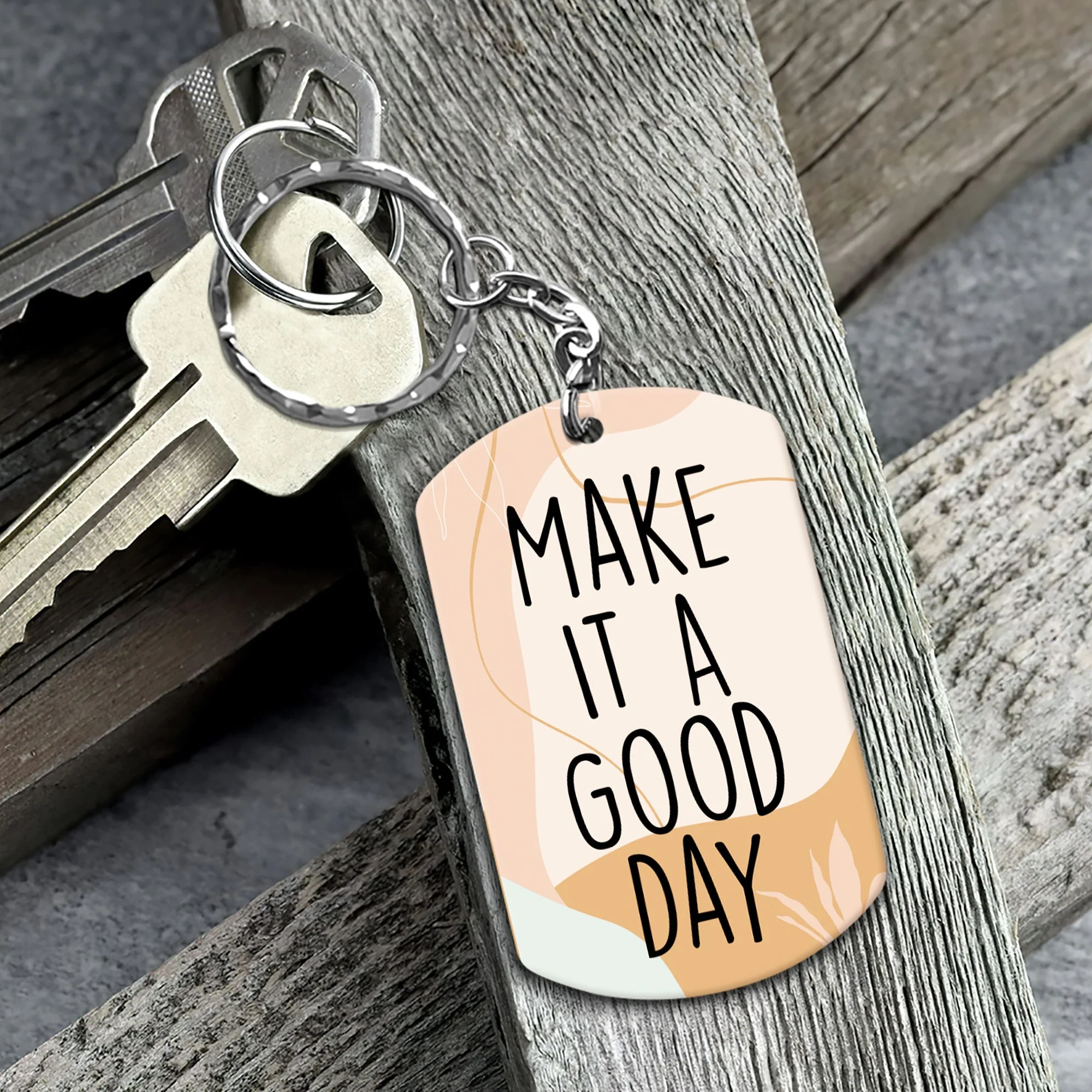 Positive Affirmation Optimism Gifts For Girls - Personalized Keychain - Image 3