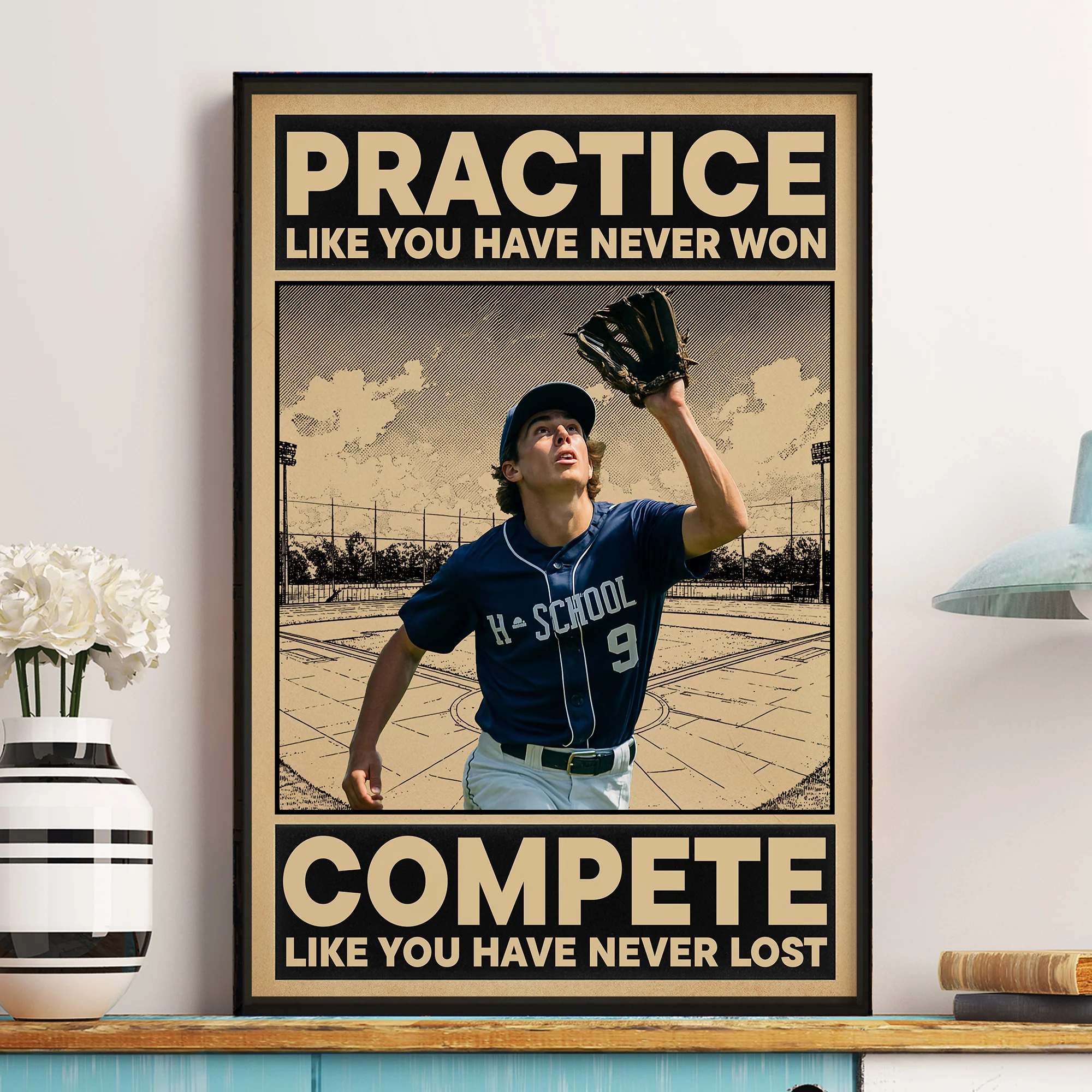 Practice Like You Have Never Won - Personalized Photo Poster - Image 6