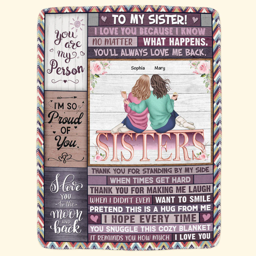 Pretend This Is A Hug From Me - Personalized Blanket - Image 2