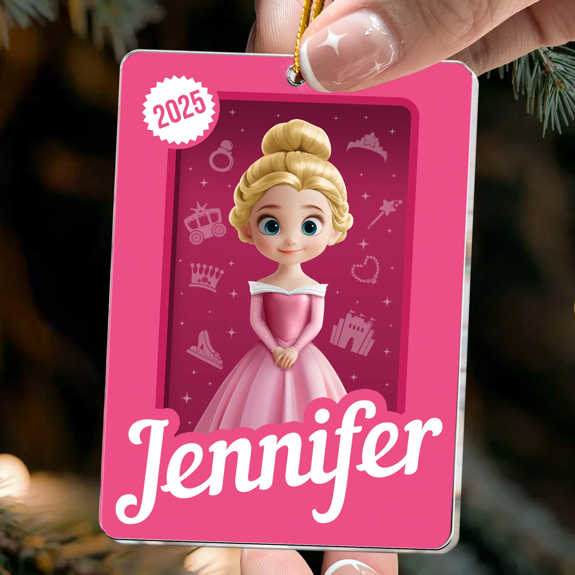 Princess Toy Box - Gift For Daughter - Personalized Acrylic Ornament - Image 2
