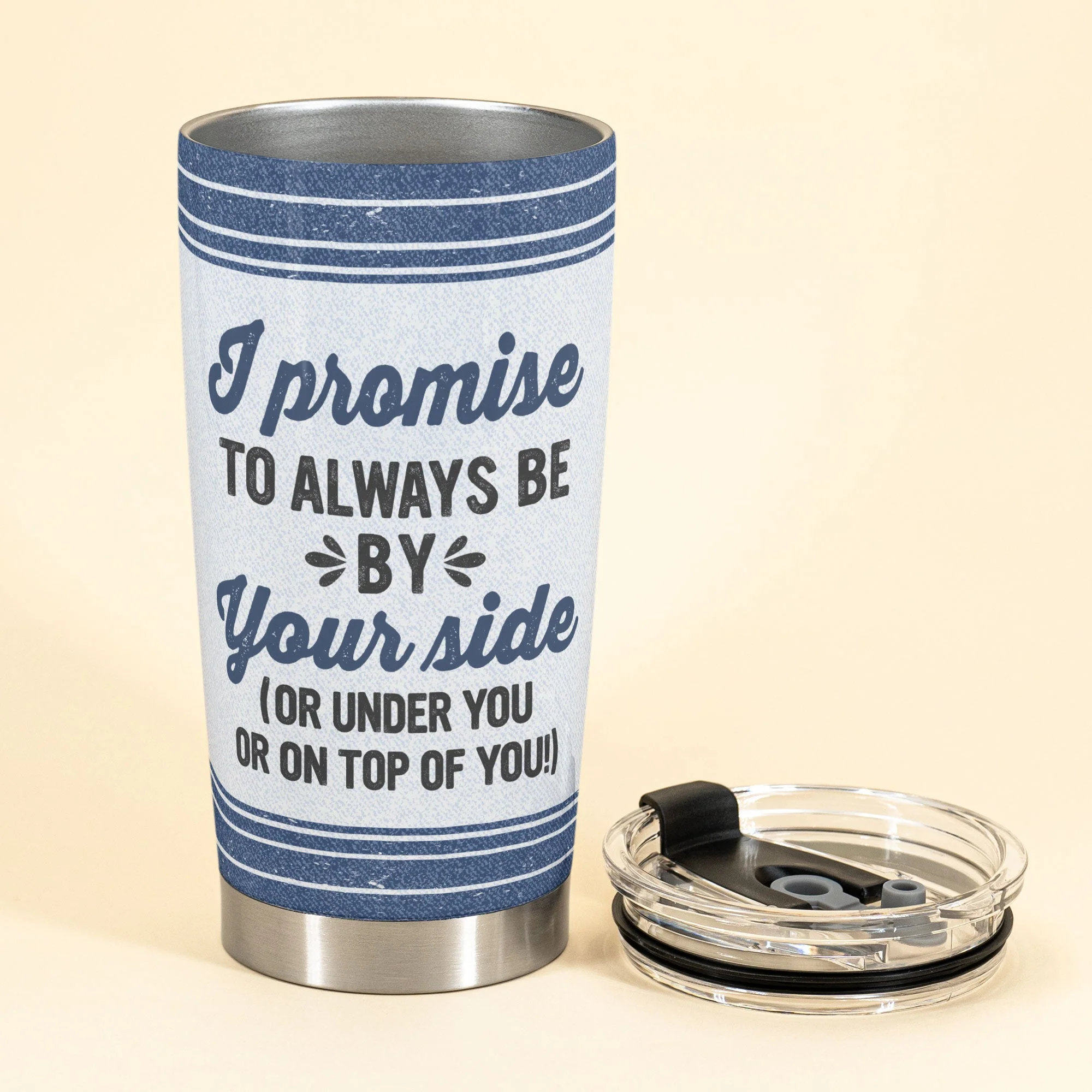 Promise To Always Be By Your Side - Personalized Tumbler - Image 3