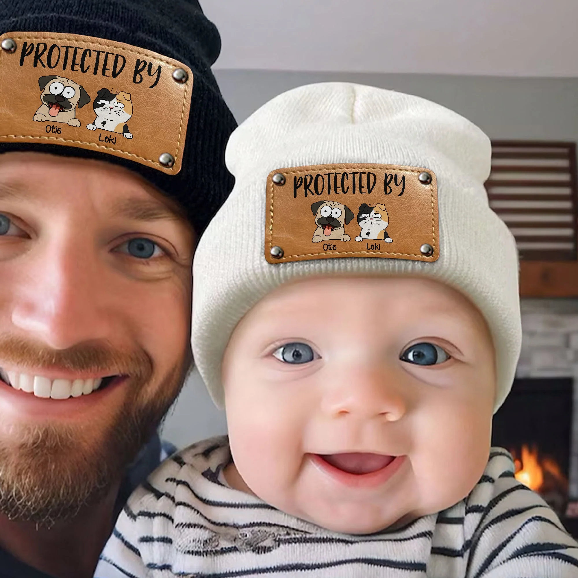 Protected By - Personalized Beanie - Image 3