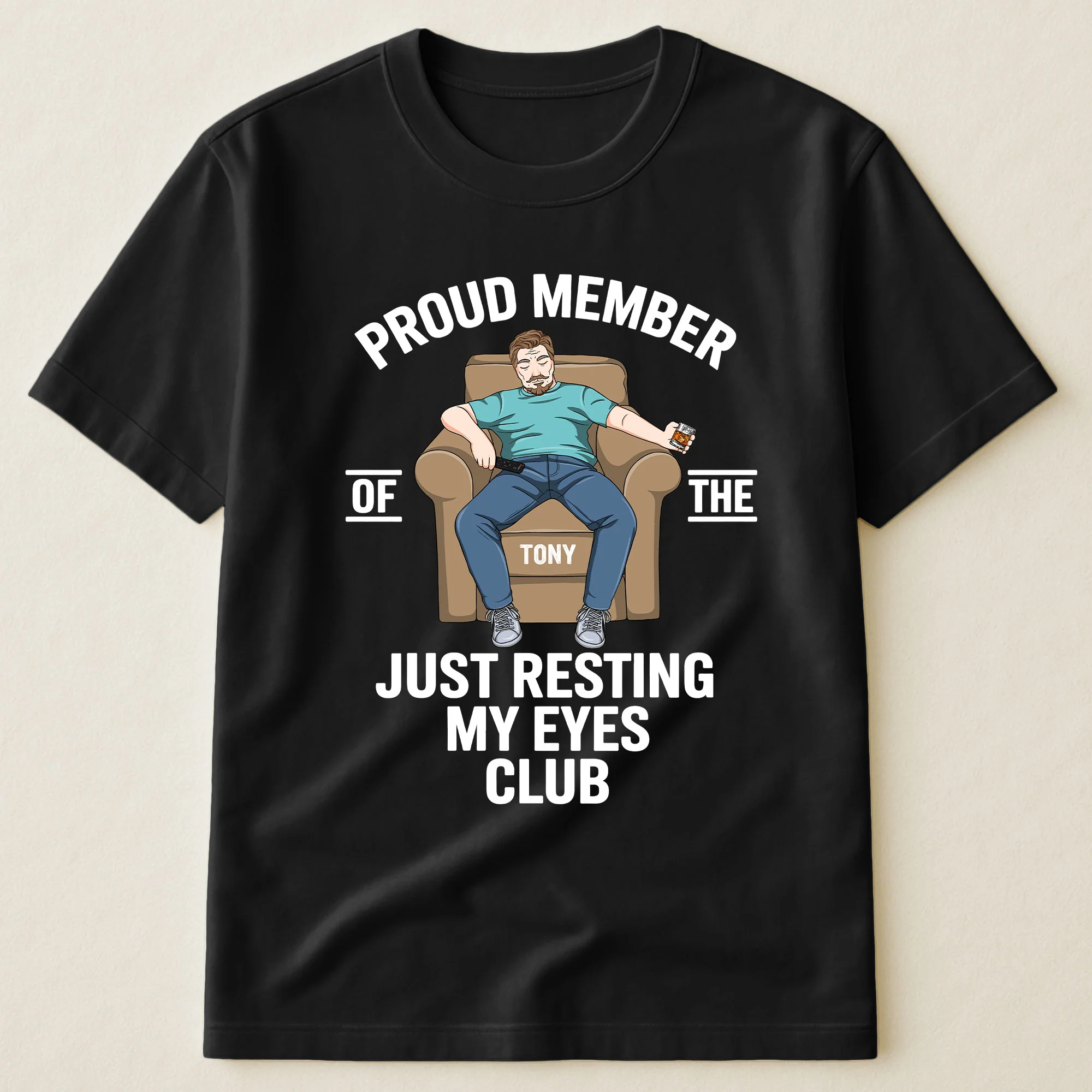 Proud Member Of The Just Resting My Eyes Club - Personalized Shirt - Image 2