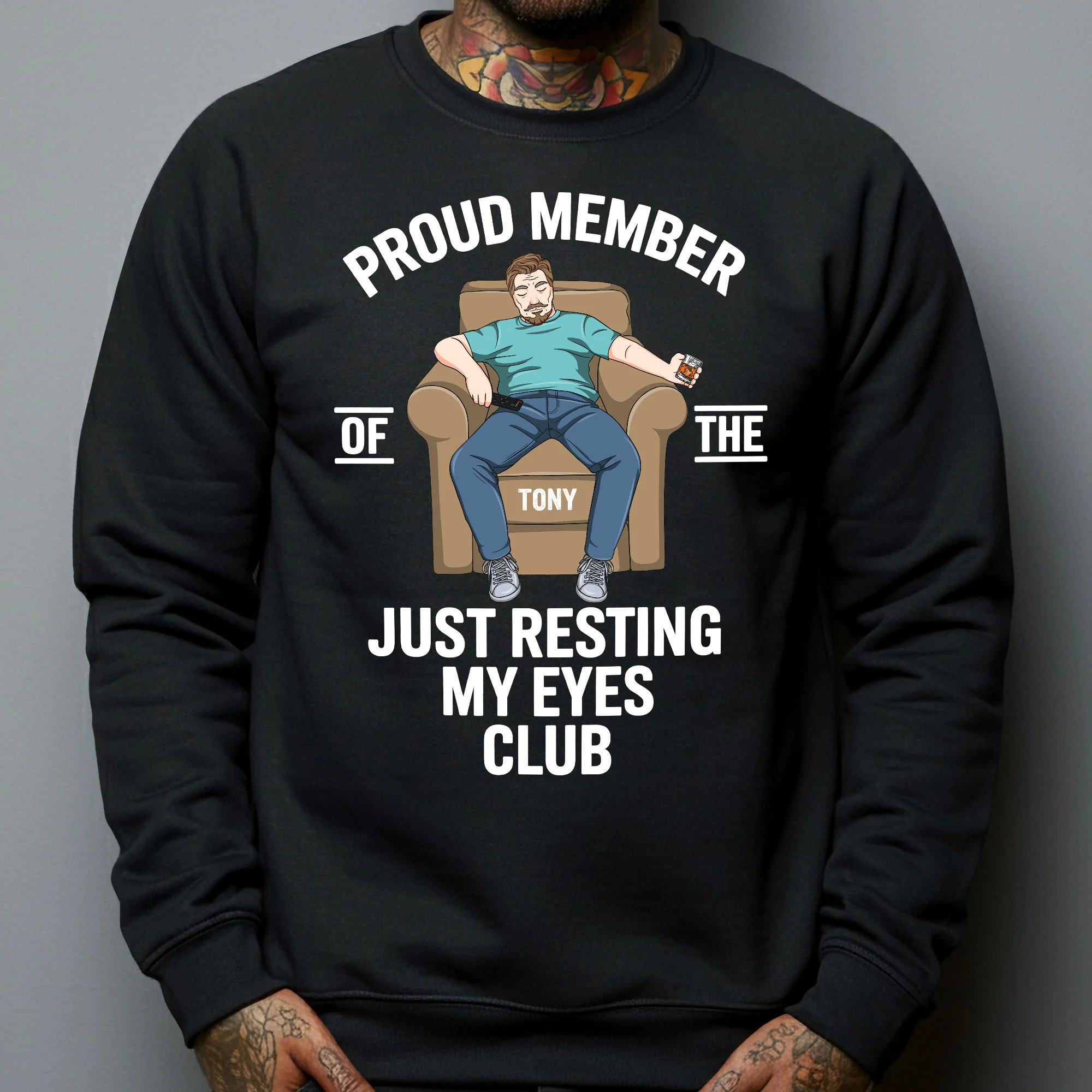 Proud Member Of The Just Resting My Eyes Club - Personalized Shirt - Image 5