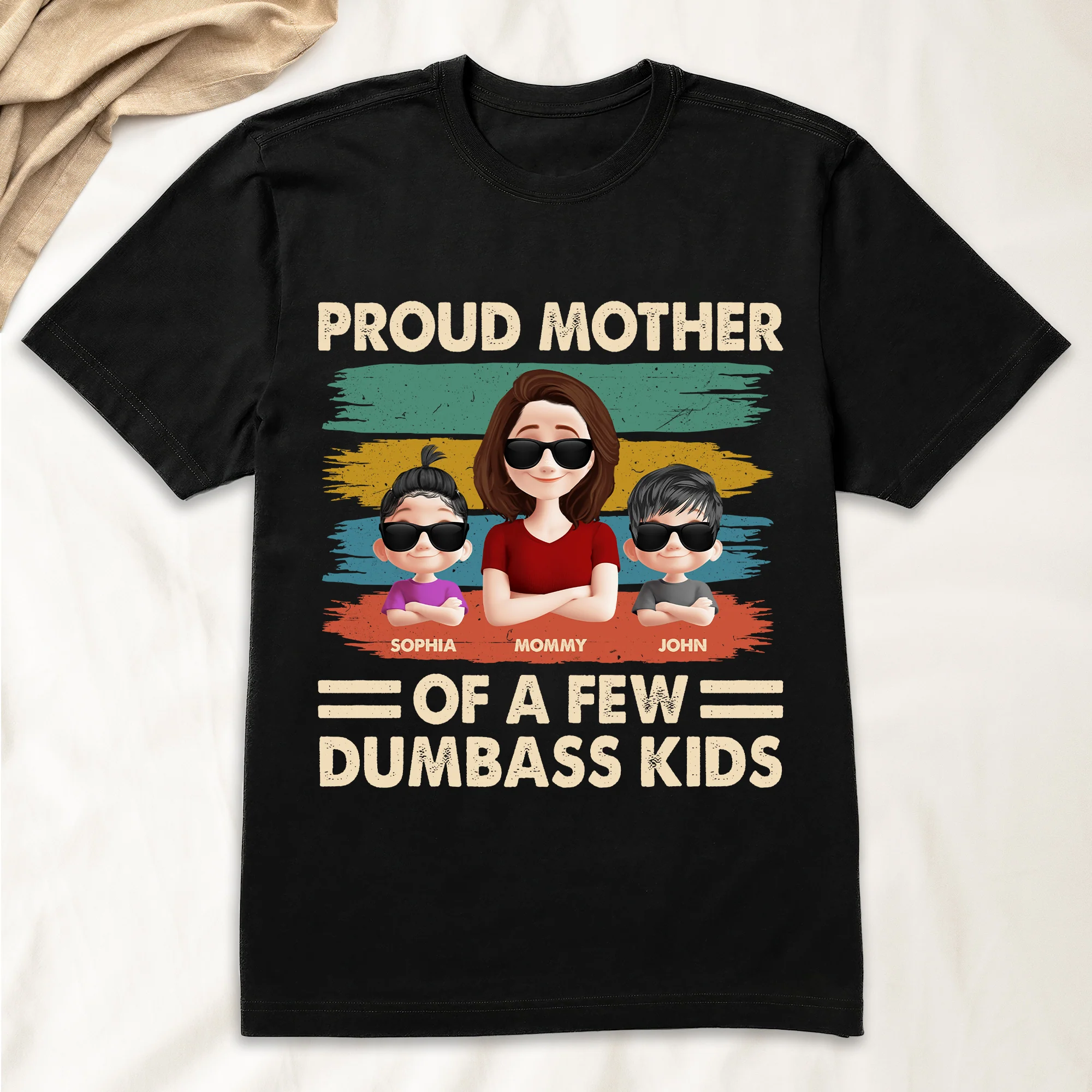 Proud Mother Of A Few Kids - New Version - Personalized Shirt