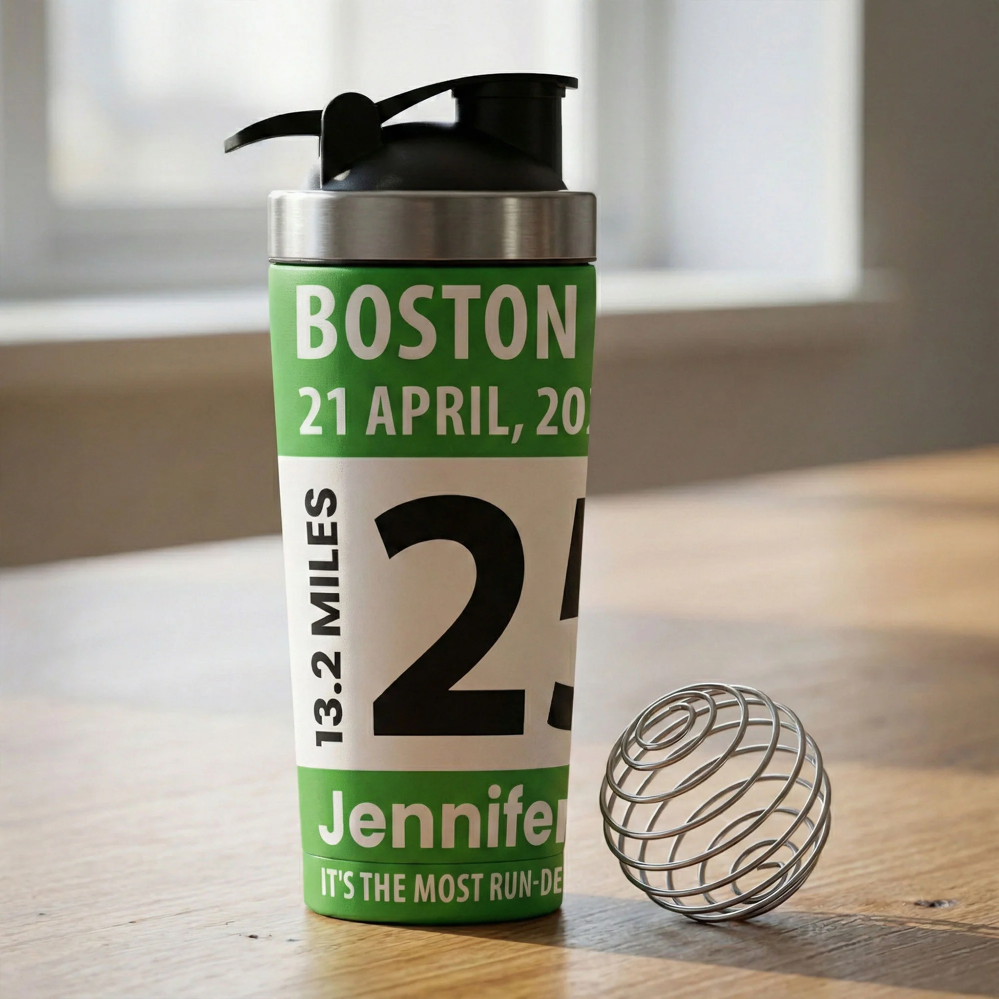 Race Bib For Runner - Personalized Protein Shaker - Image 2