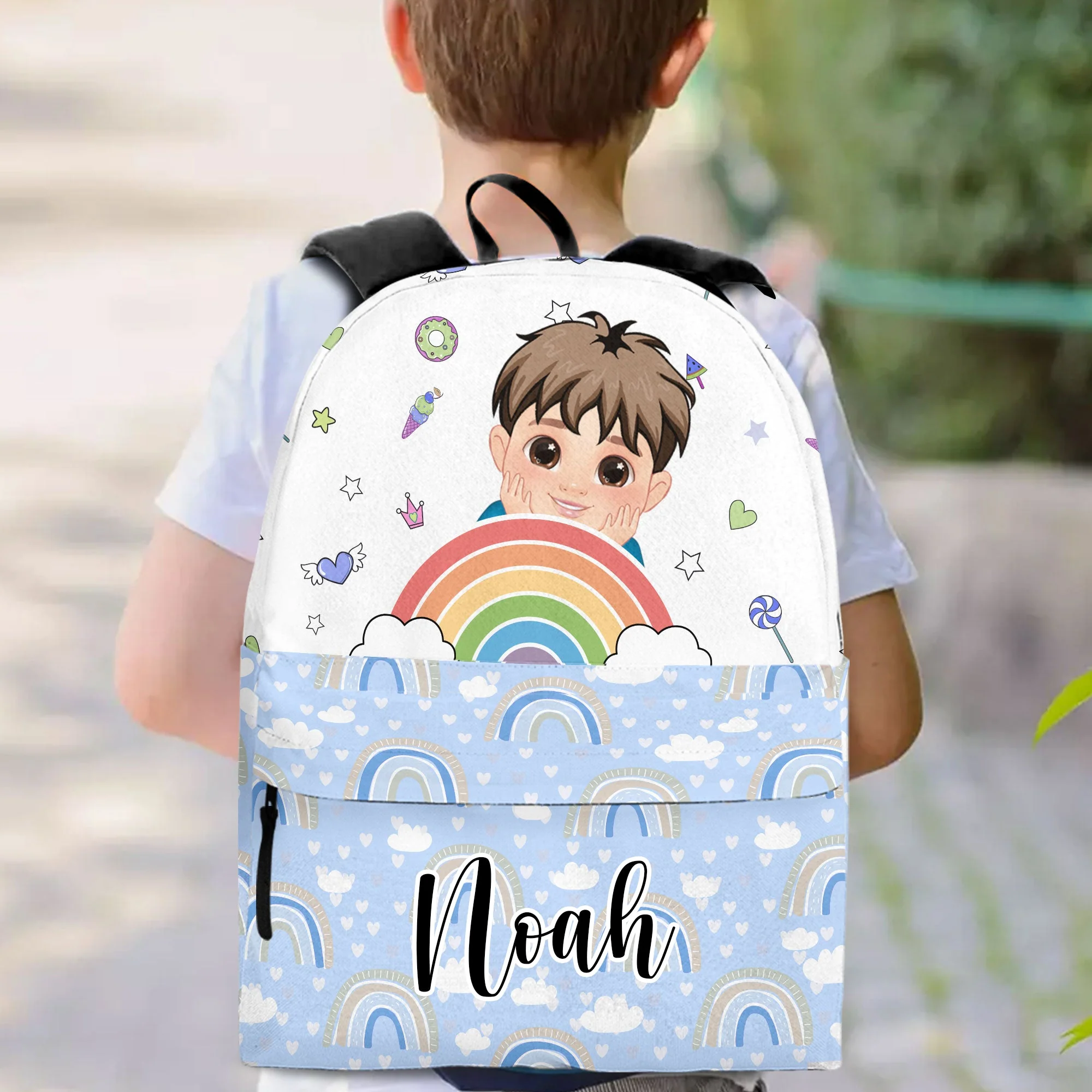 Rainbow Kids - Personalized Kid Backpack - Image 2