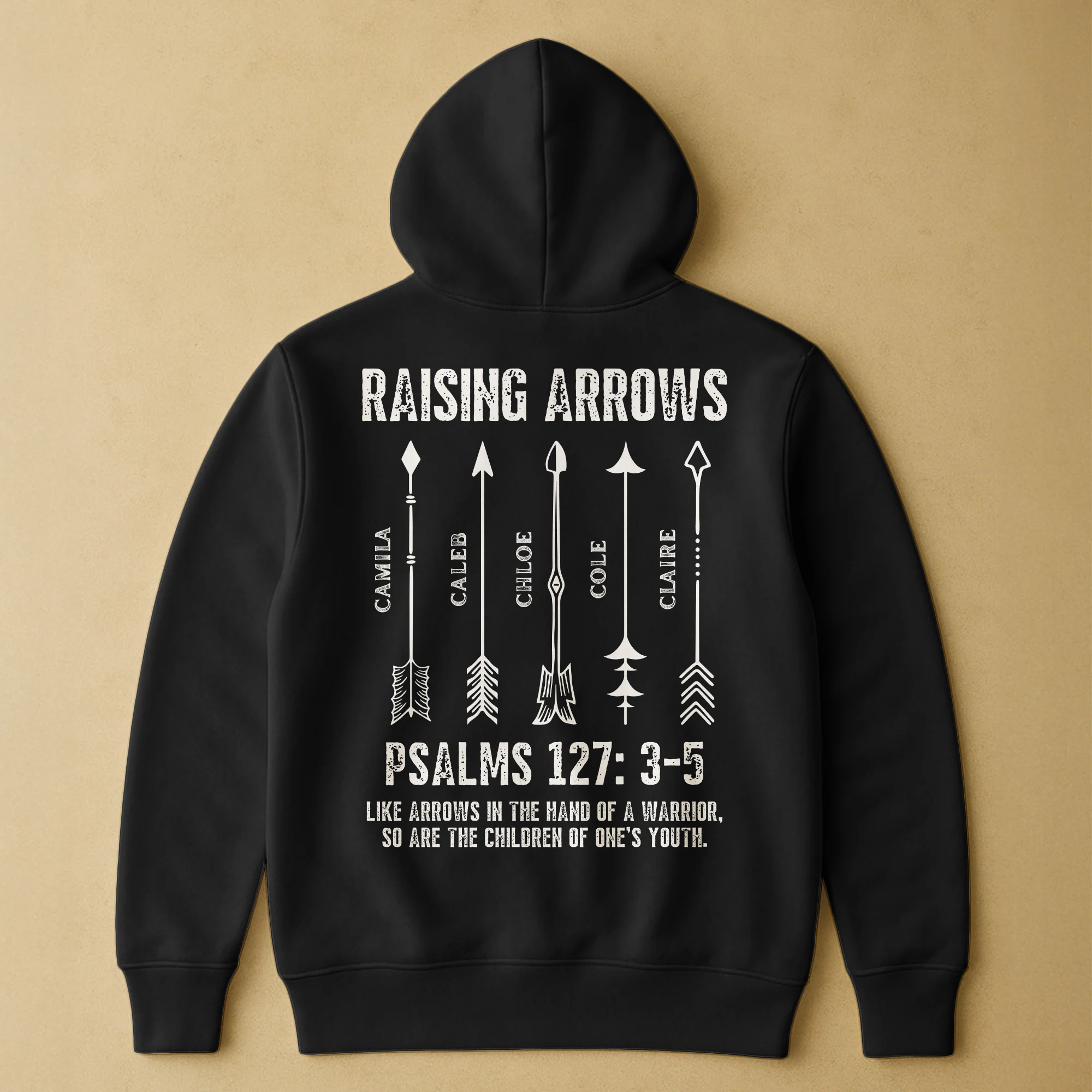Raising Arrows Christian Father's Day Gift For Dad, Husband With Kids' Names - Personalized Shirt - Image 7