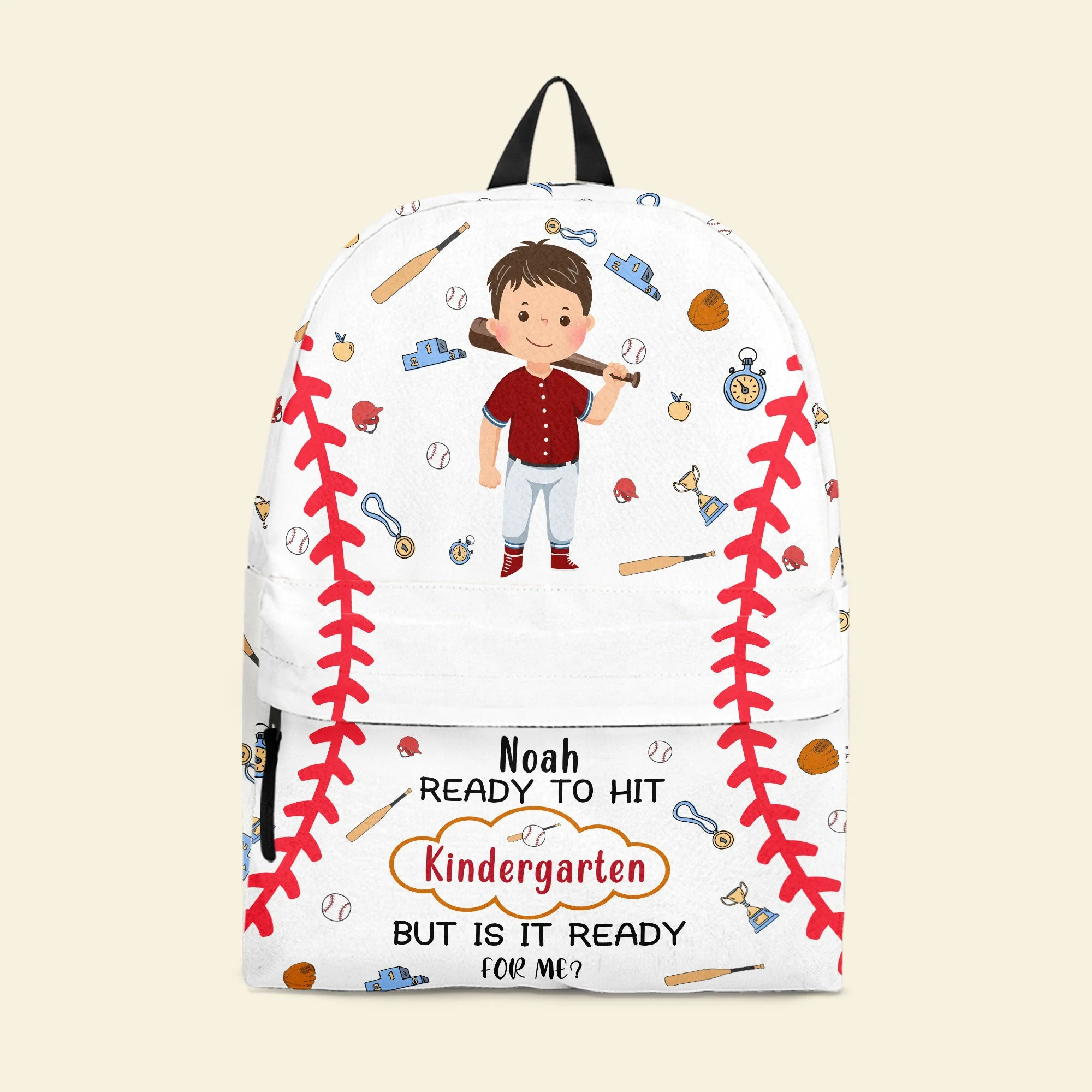 Ready To Hit Kindergarten - Personalized Kid Backpack - Image 2
