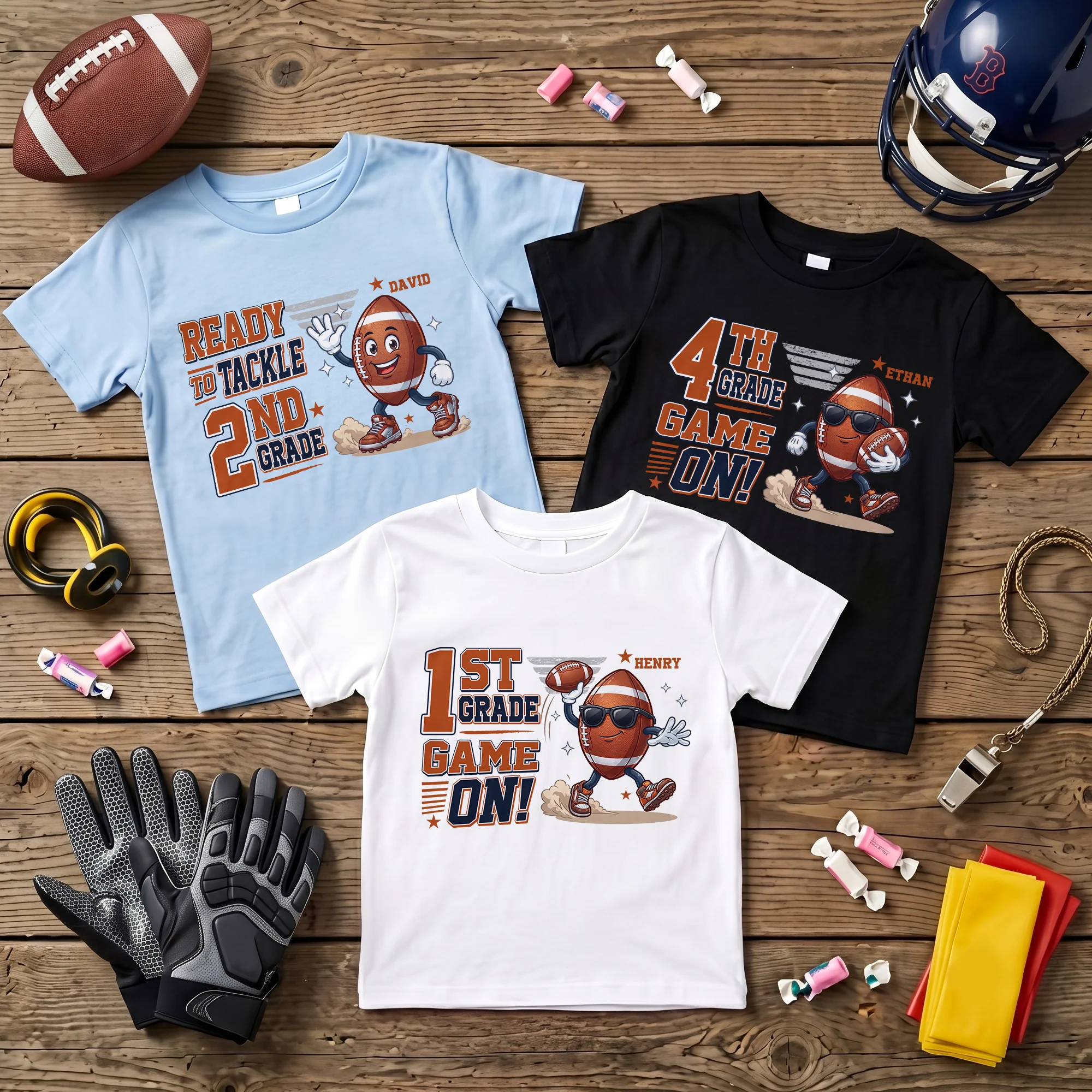 Ready To Tackle School, Back To School Gift - Personalized Shirt