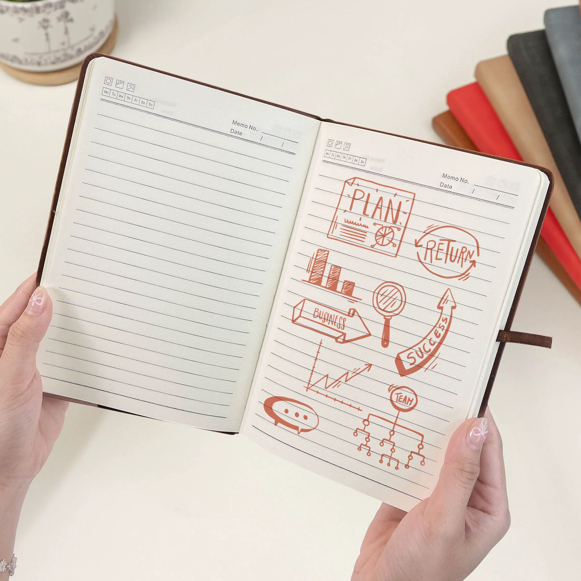 Recipe Book/ Kitchen Stories - Personalized Leather Journal - Image 4