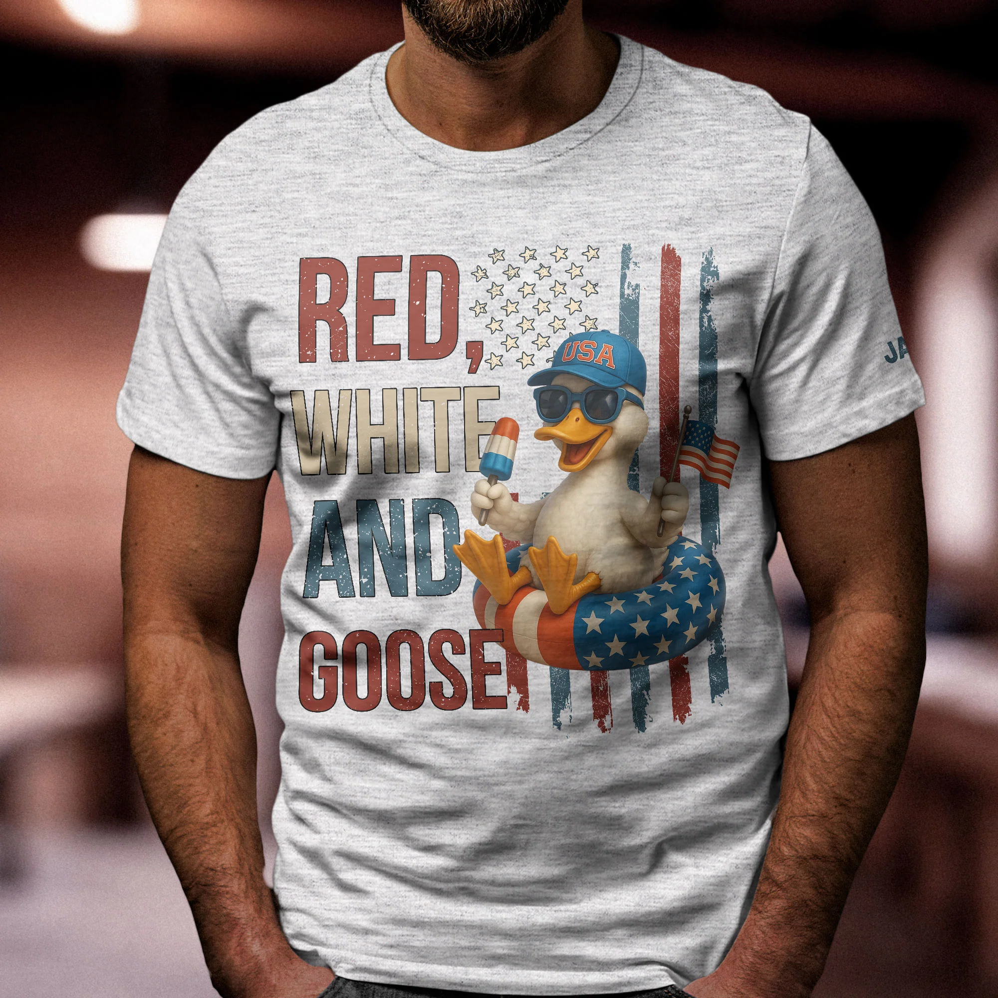Red White And Animal Patriotic - Personalized Shirt - Image 4