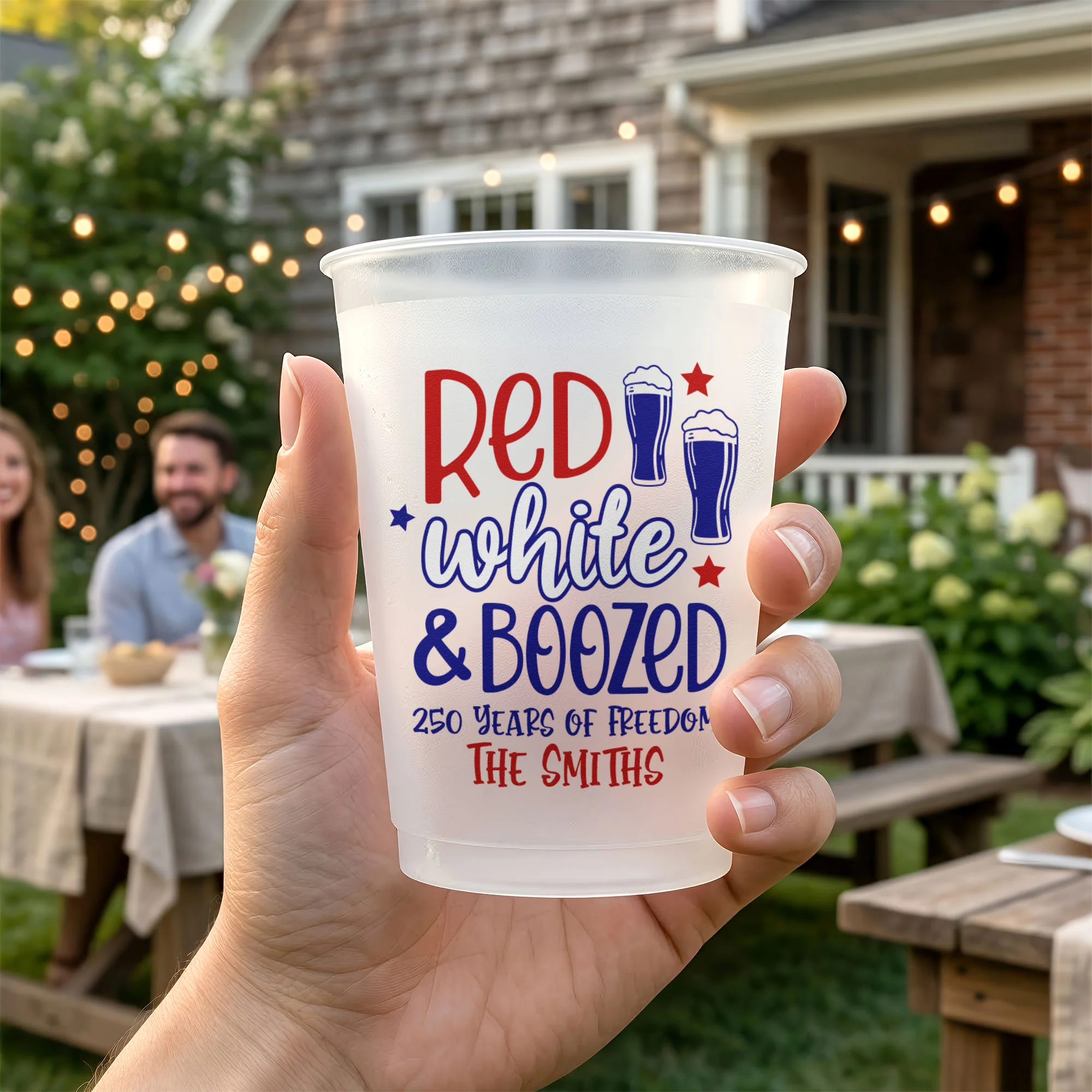 Red White & Boom - Personalized Cups - Image 4