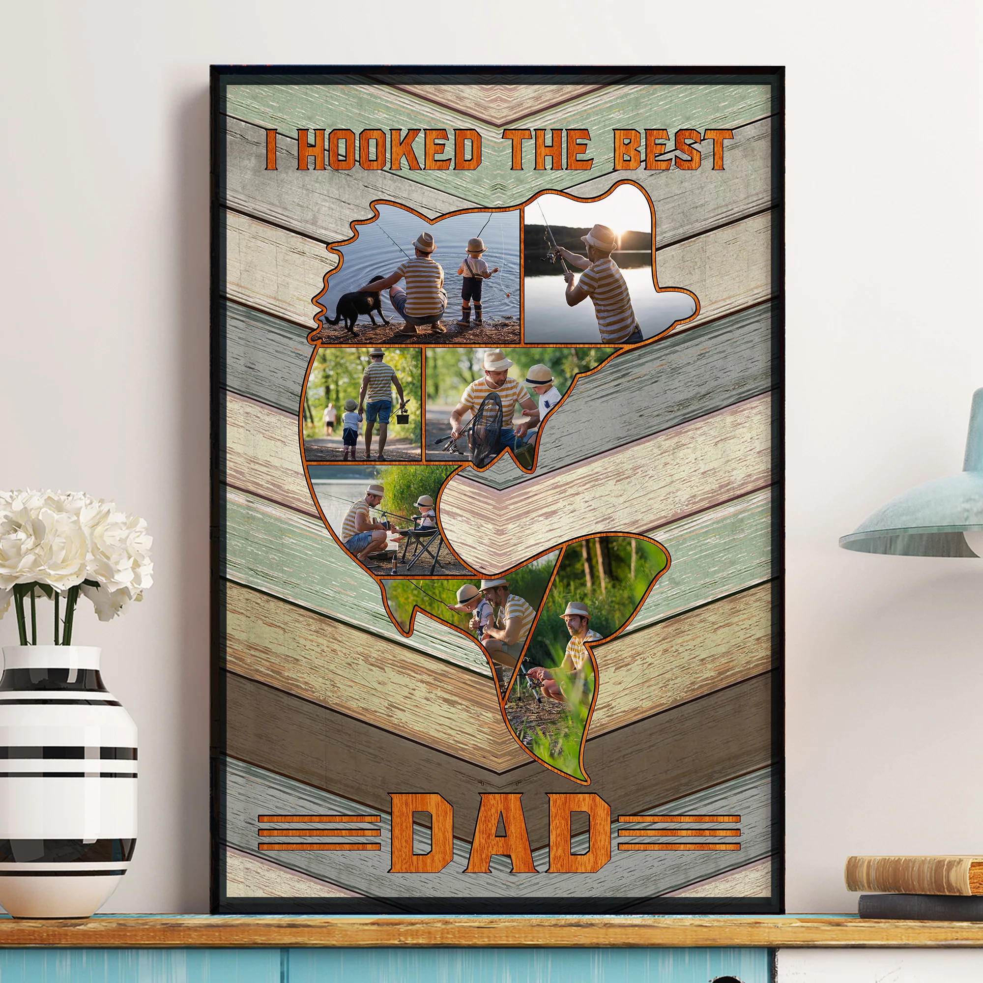 Reel Cool Dad, Grandpa - Personalized Poster - Image 2