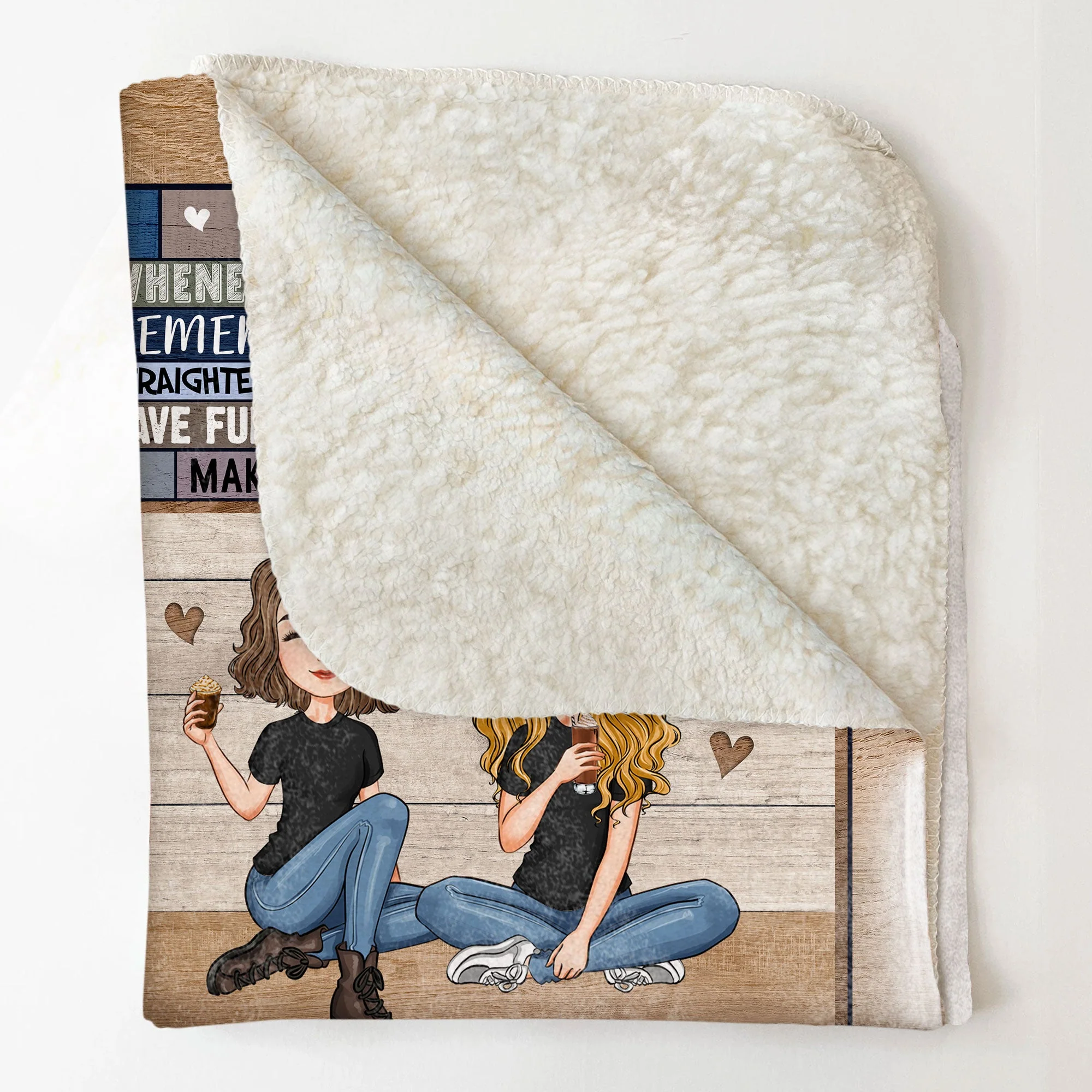 Remember Whose Sister You Are - Personalized Sister Blanket - Image 4