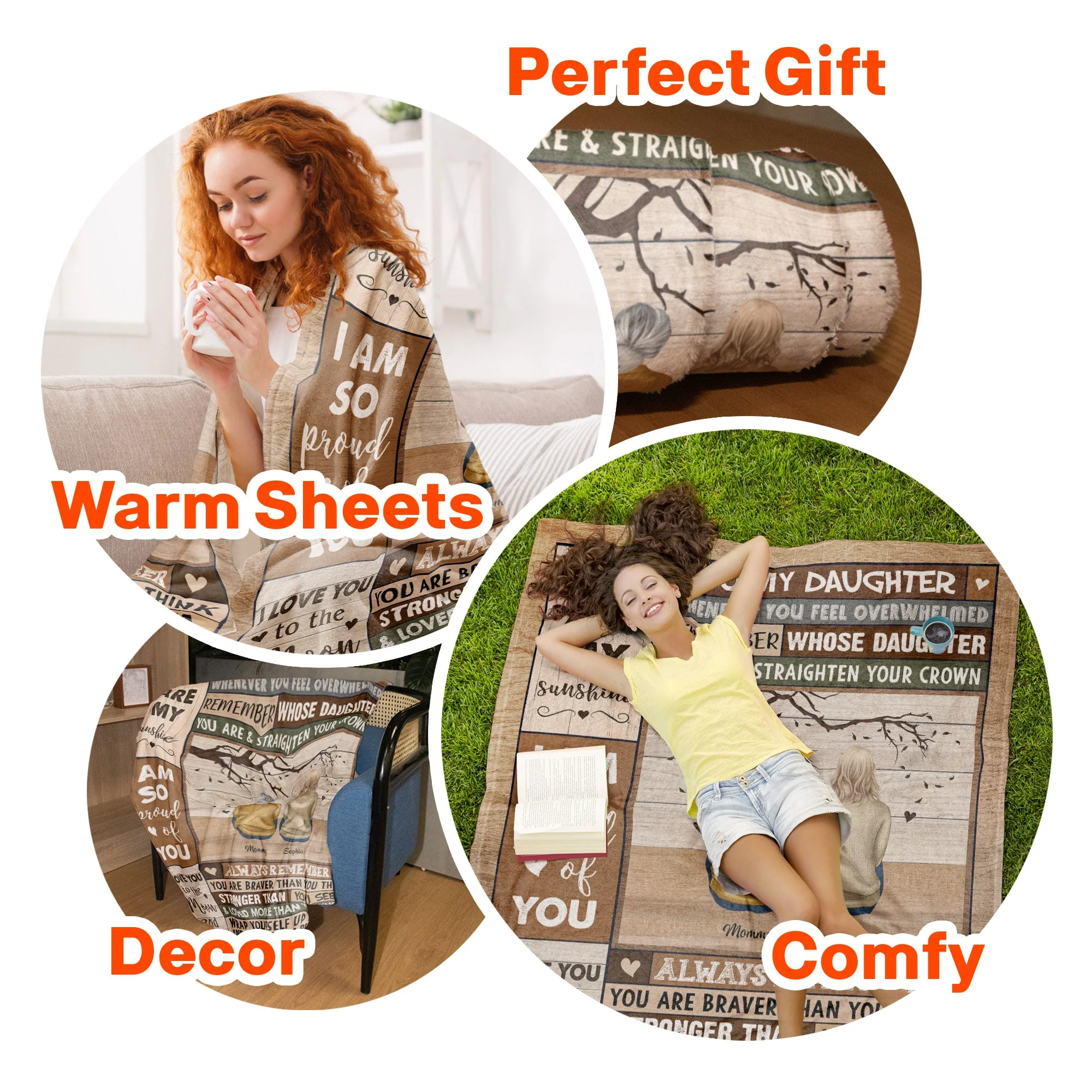 Remember You Are Braver Than You Think Ver2 - Personalized Daughter Blanket - Image 6