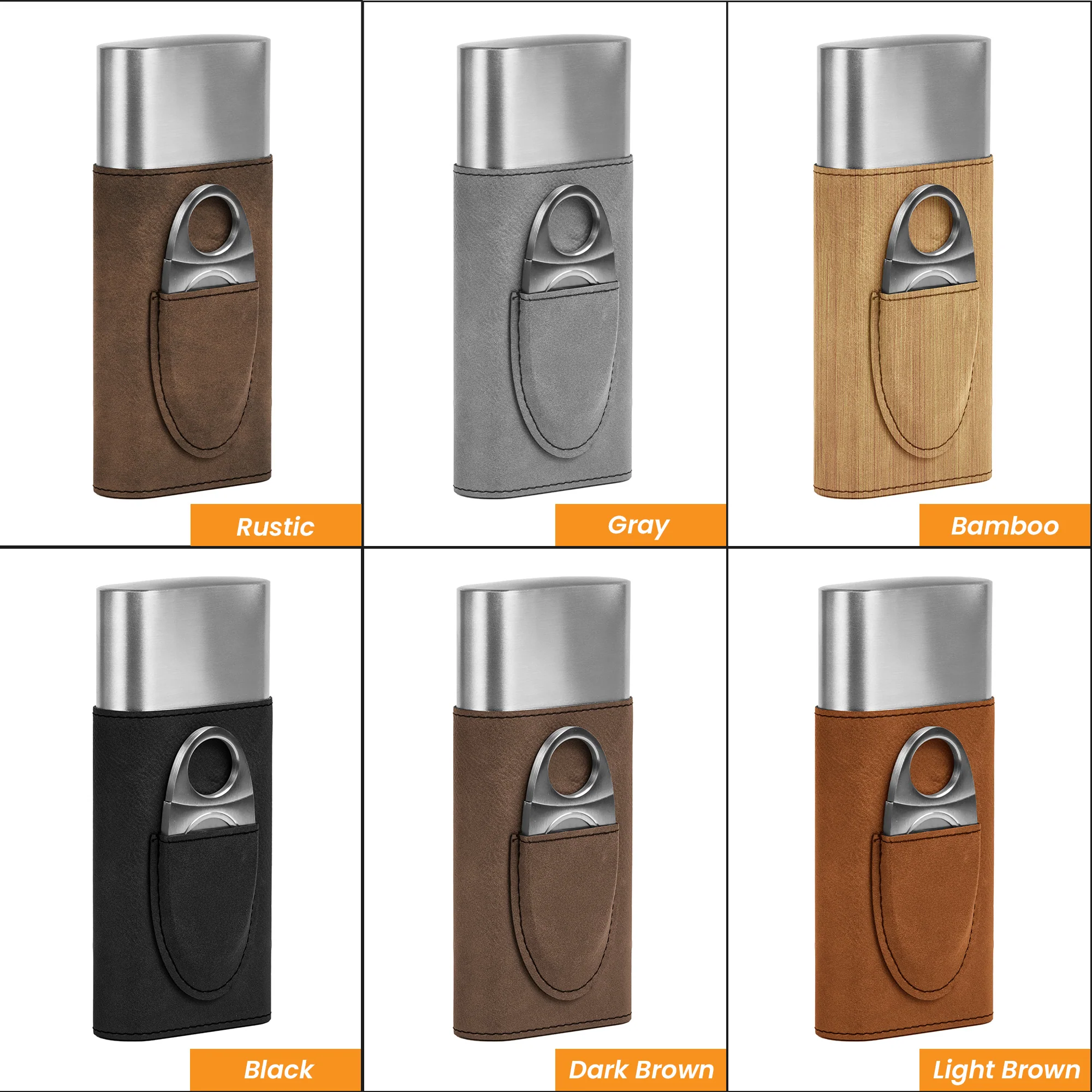 Reminder For Him - Anniversary Gifts For Him, Travel Leather Case With Cutter - Personalized Cigar Case - Image 4