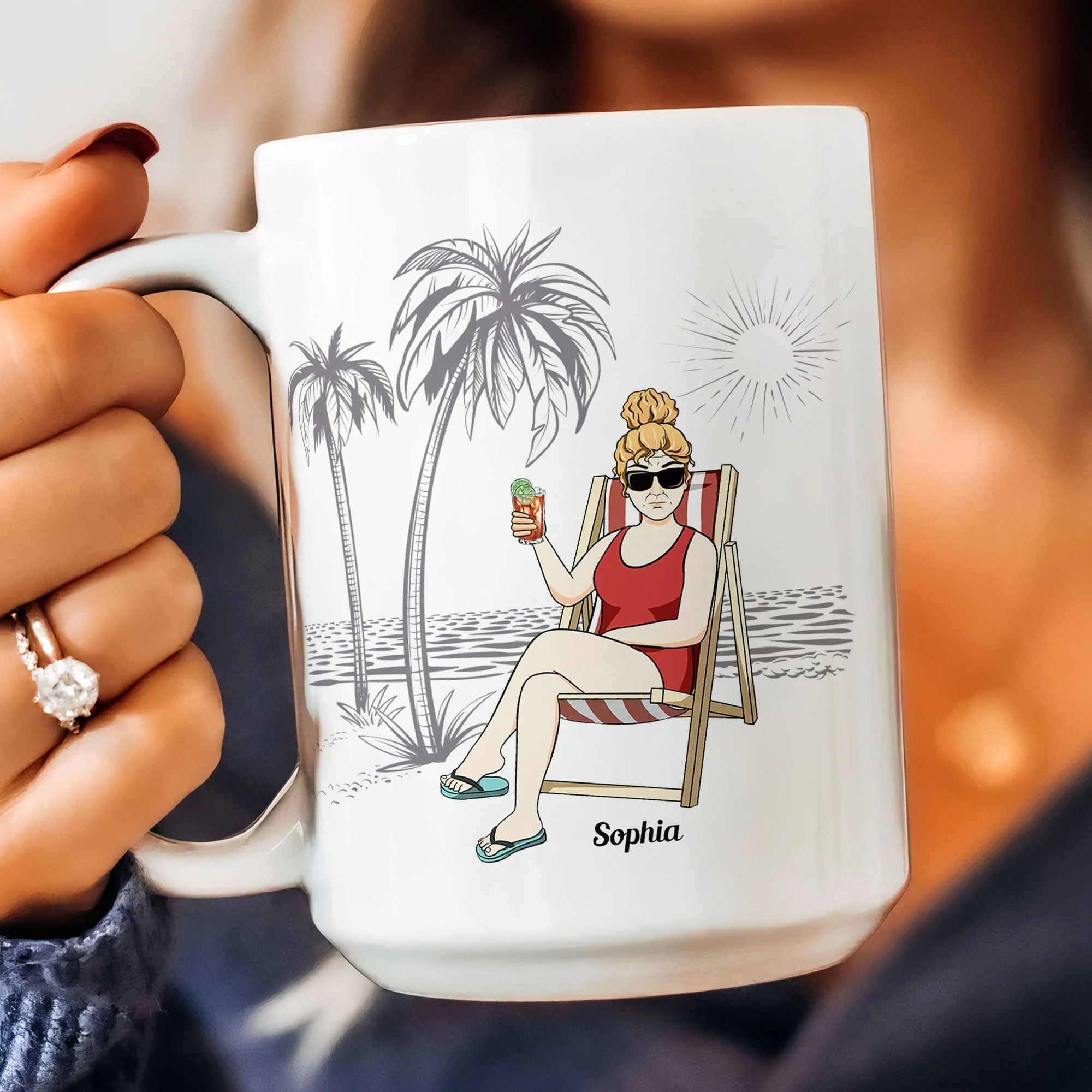 Retired I Do What I Want - Personalized Mug - Image 7