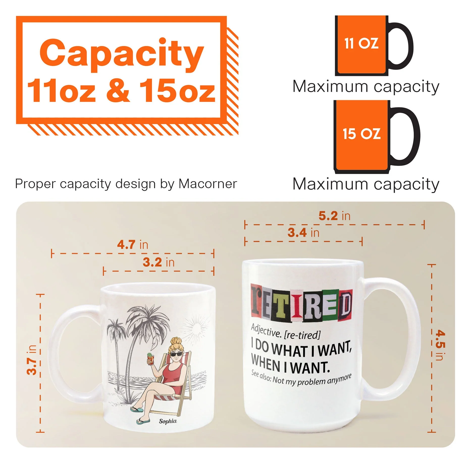 Retired I Do What I Want - Personalized Mug - Image 9