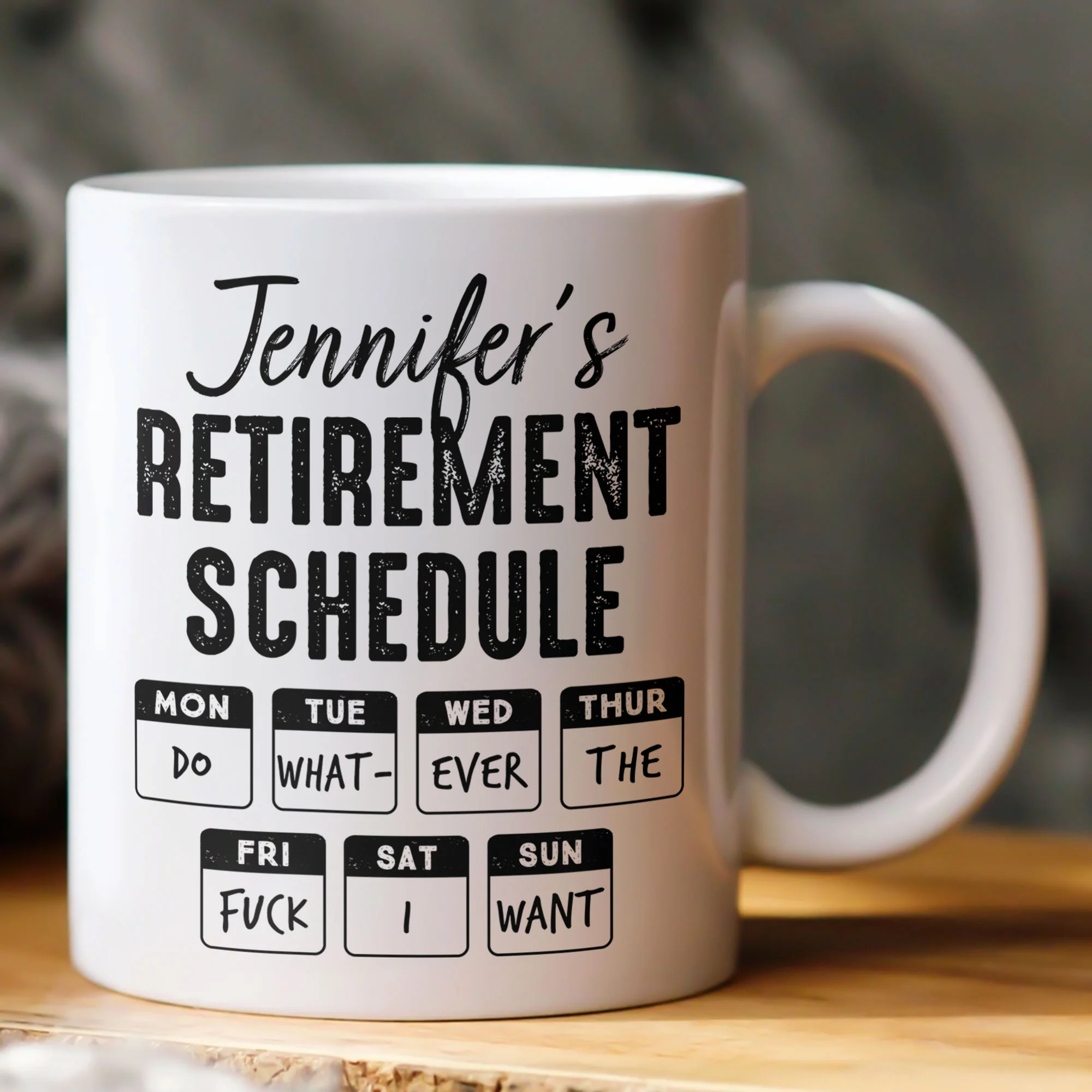 Retirement Schedule Do What Ever The Fck I Want - Custom Gift Set - Image 6