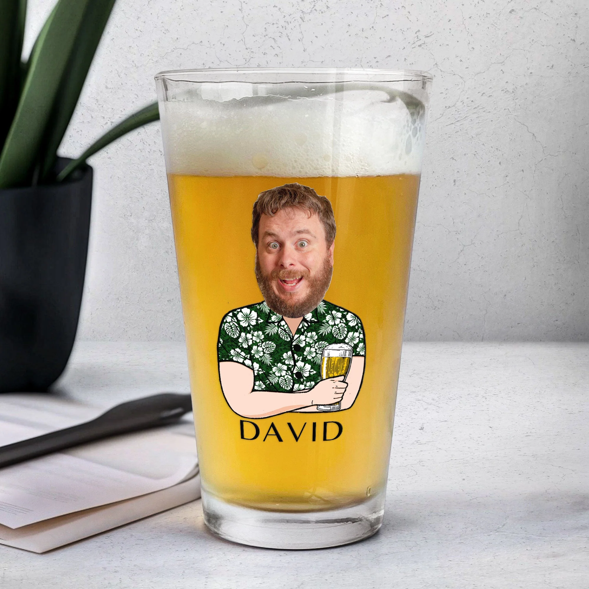 Retirement Weekly Schedule - Personalized Photo Beer Glass - Image 5