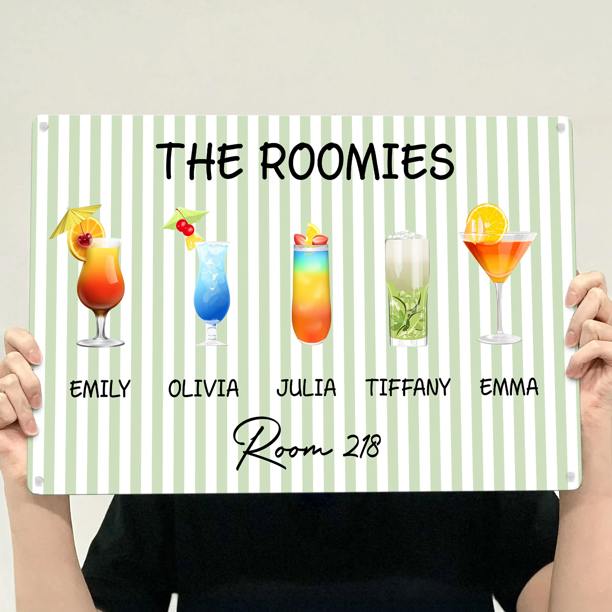 Roommate Drink Trendy College Apartment Dorm - Personalized Metal Sign - Image 4