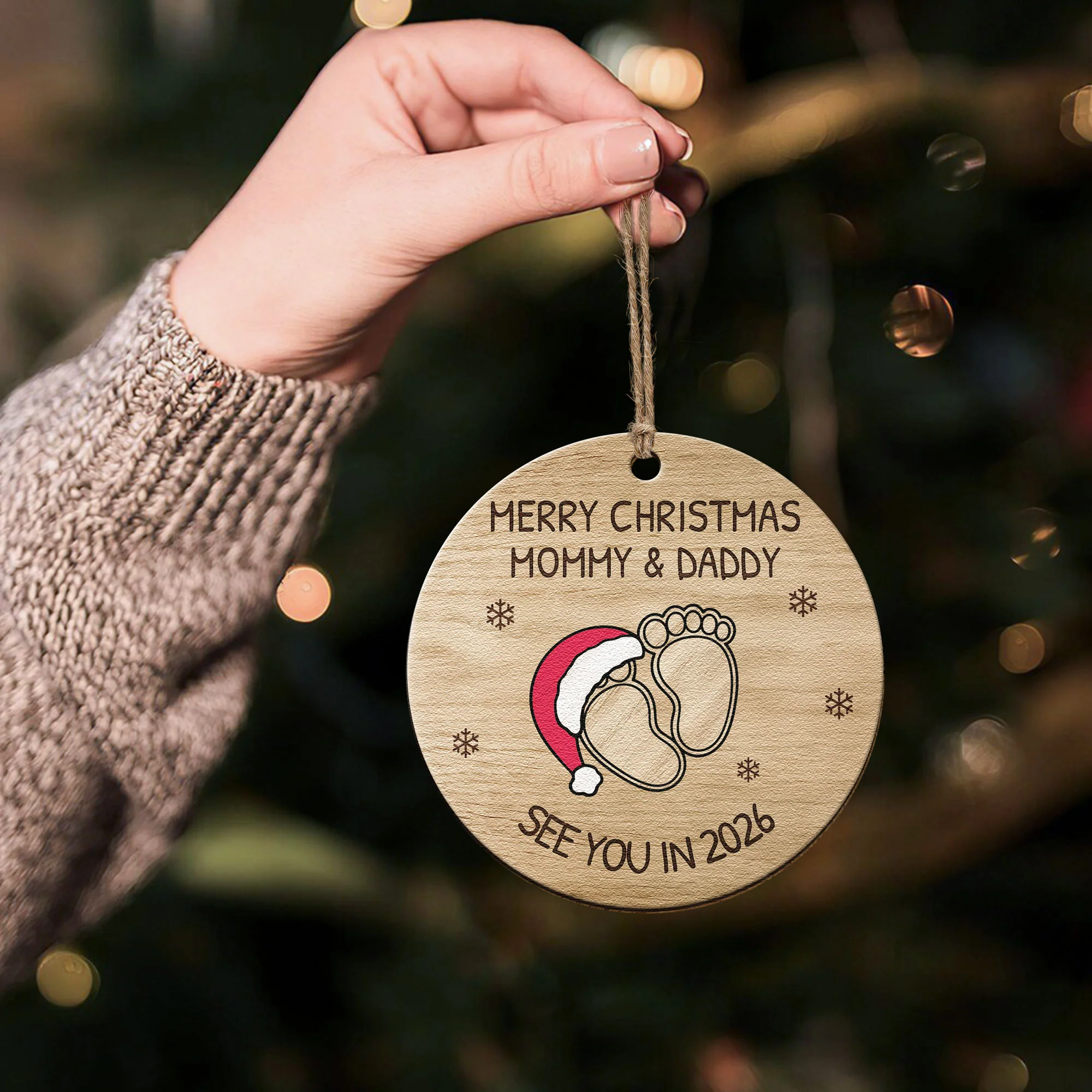 See You In 2026 - Personalized Wooden Ornament - Image 4
