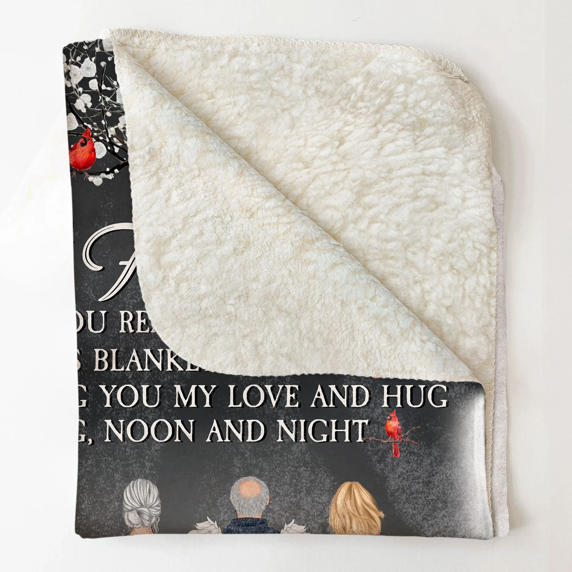 Memorial Gift For Family For Christmas - Personalized Memory Blanket - Image 4