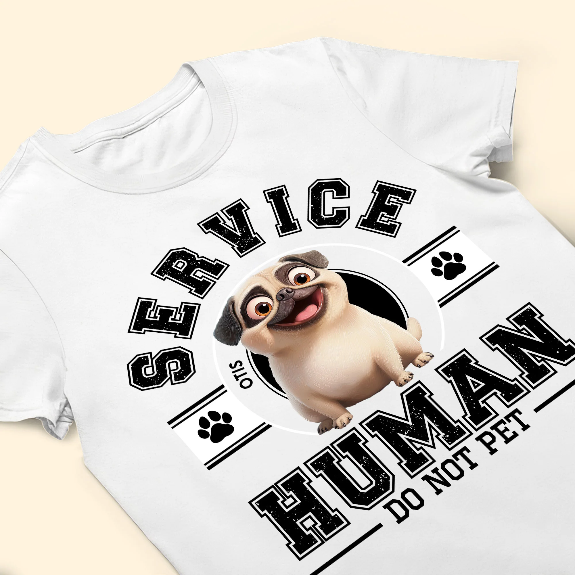 Service Human, Do Not Pet - Personalized Shirt - Image 5