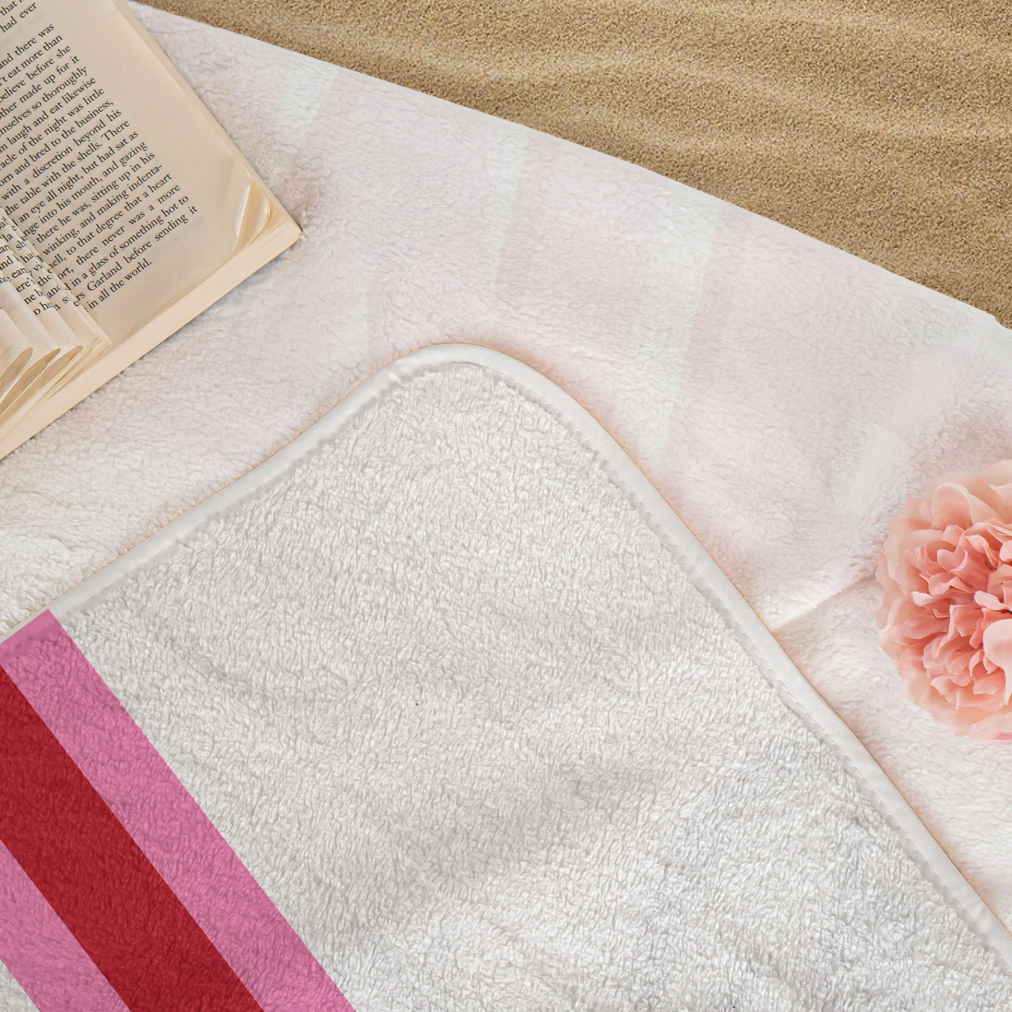 Shadow Monogram Letter Name - Personalized Beach Towel - Image 5