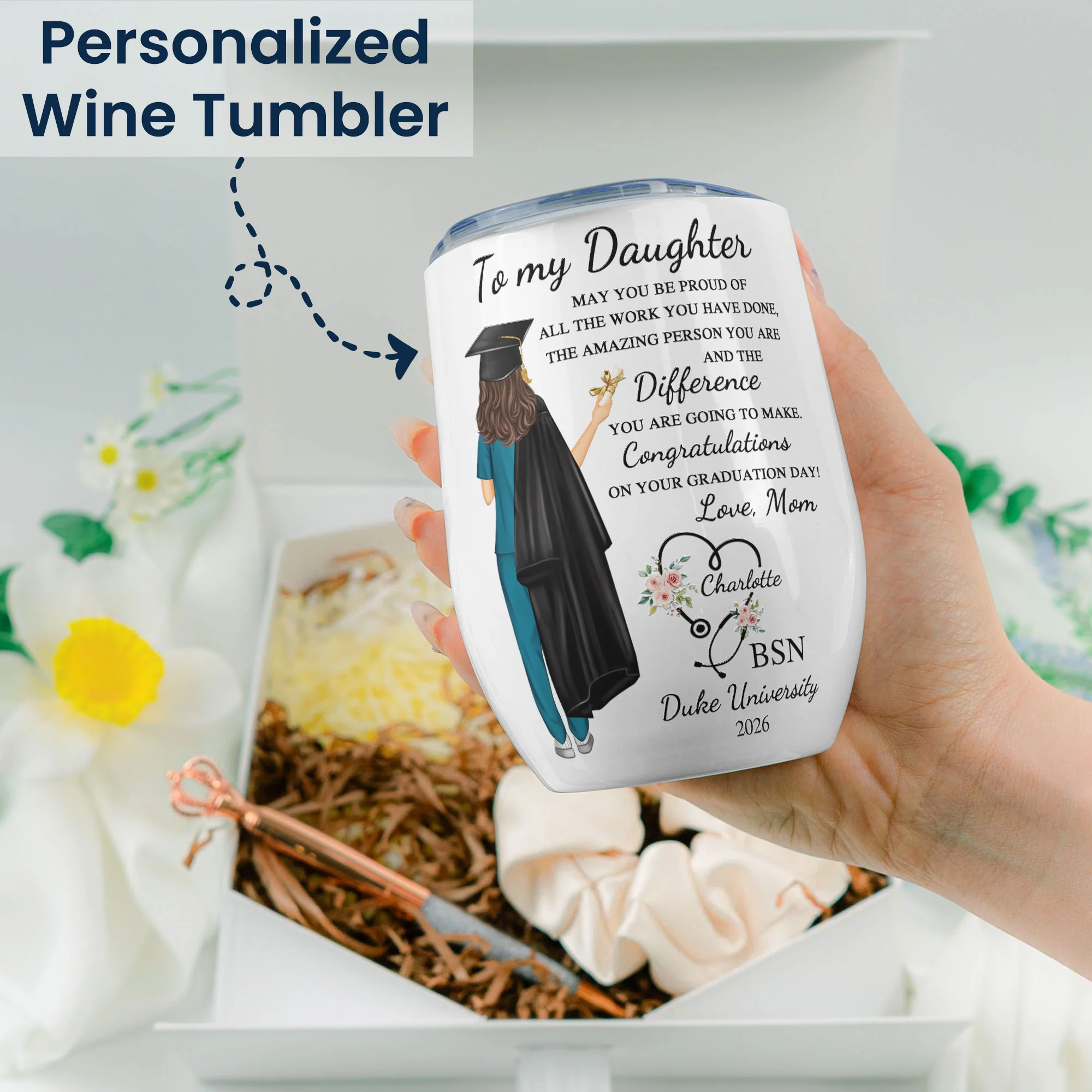 She Believed She Could So She Did Nursing - Graduation Gift Box Set - Image 3