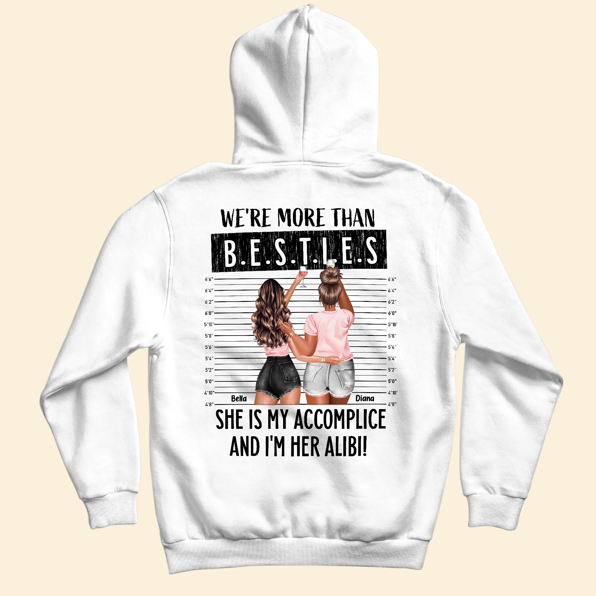 She's My Accomplice, I'm Her Alibi - Personalized Back Printed Shirt - Image 3