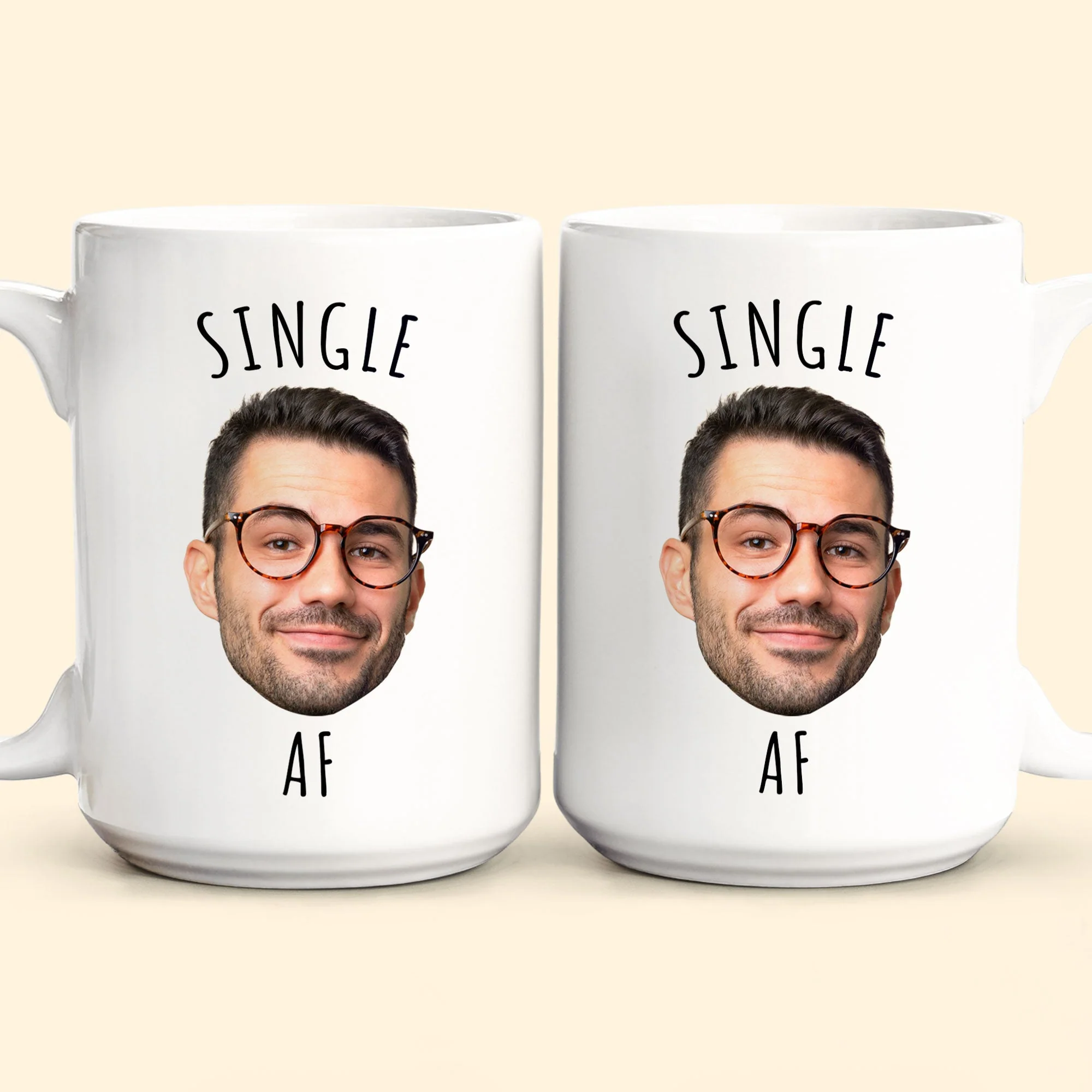 Single Af - Personalized Photo Mug - Image 6