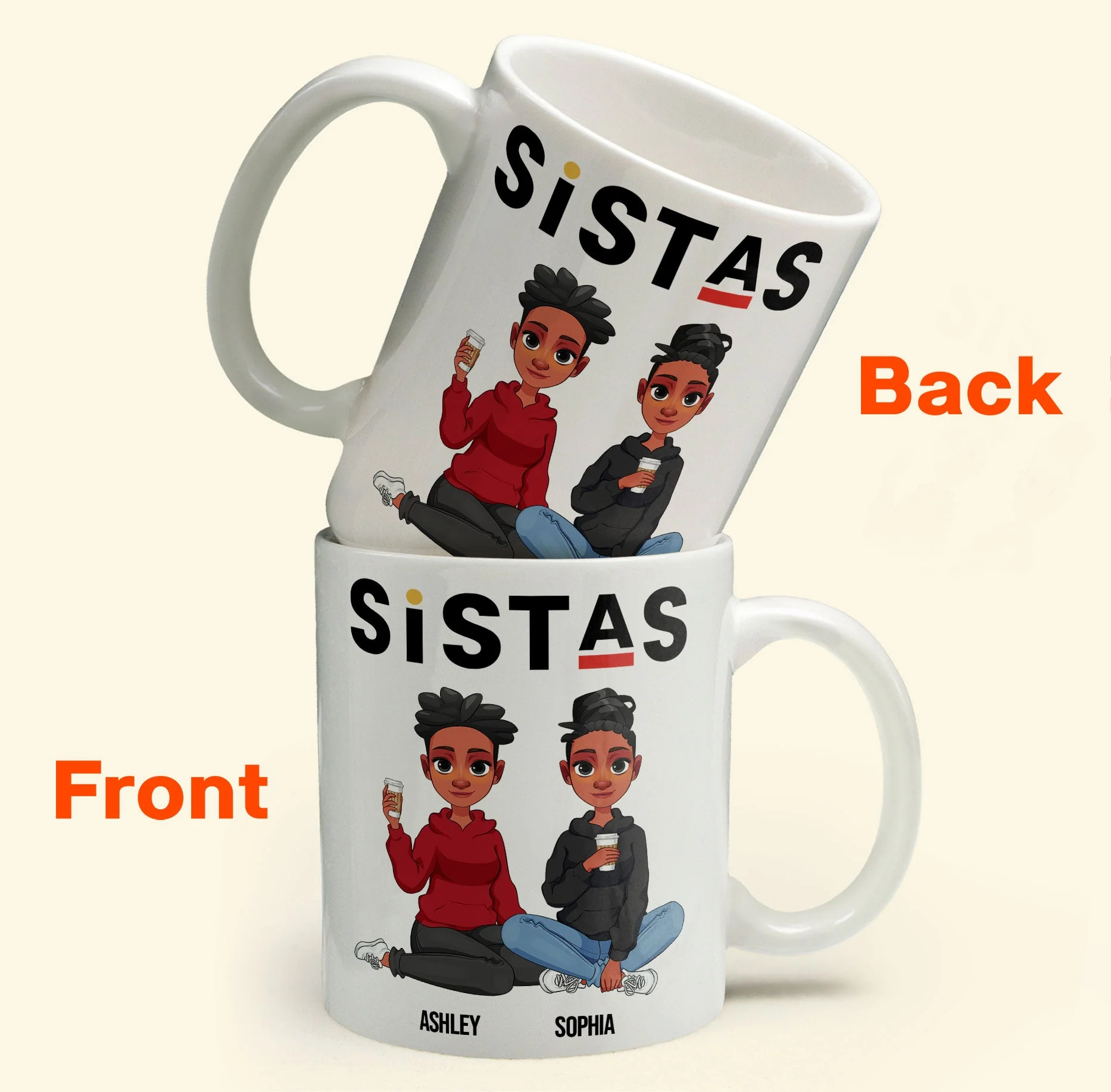 Sistas - Limited Version - Personalized Mug - Image 2