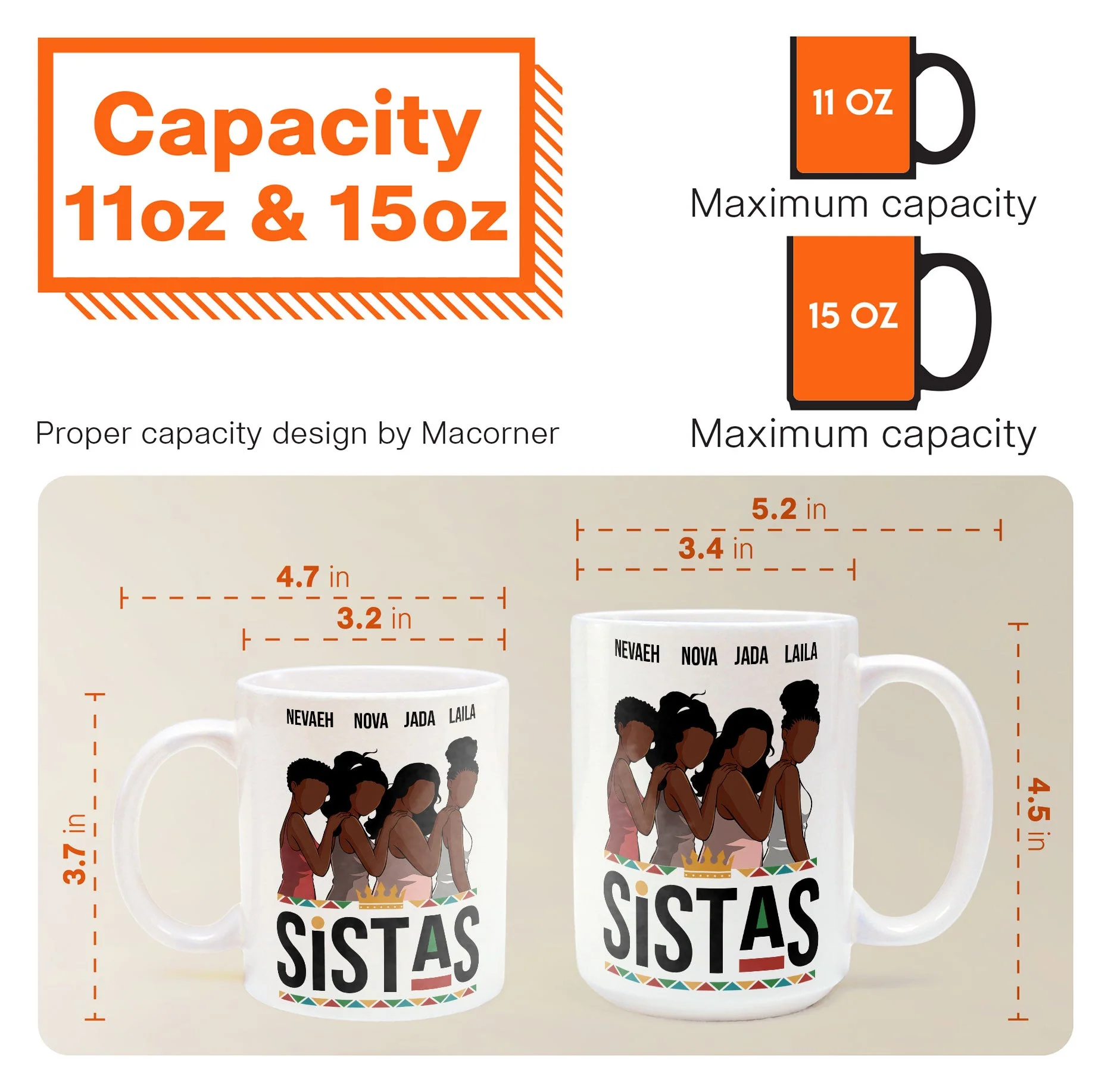 Sistas - Personalized Mug - Image 9