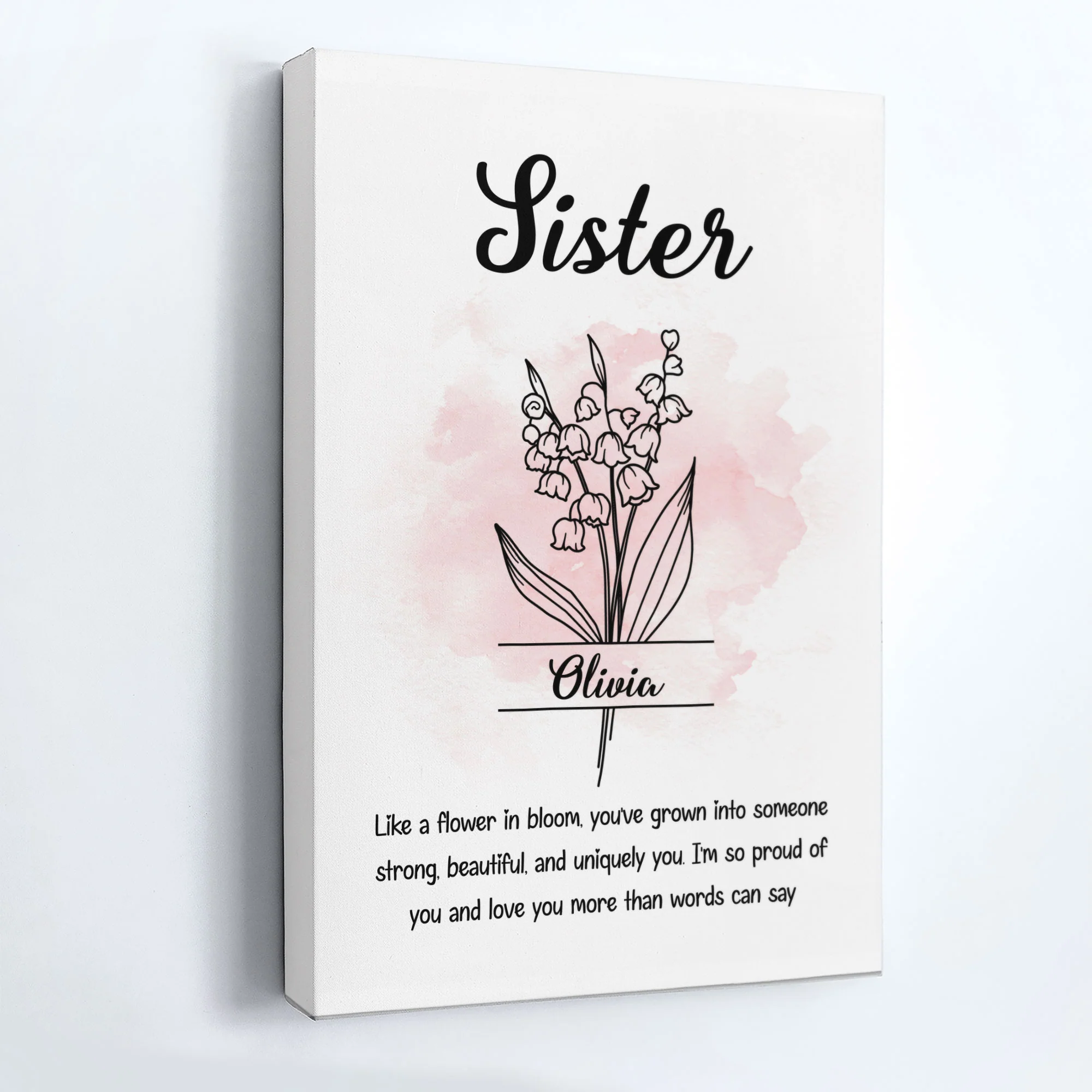 Sister Like A Flower In Bloom - Personalized Poster/Canvas - Image 8