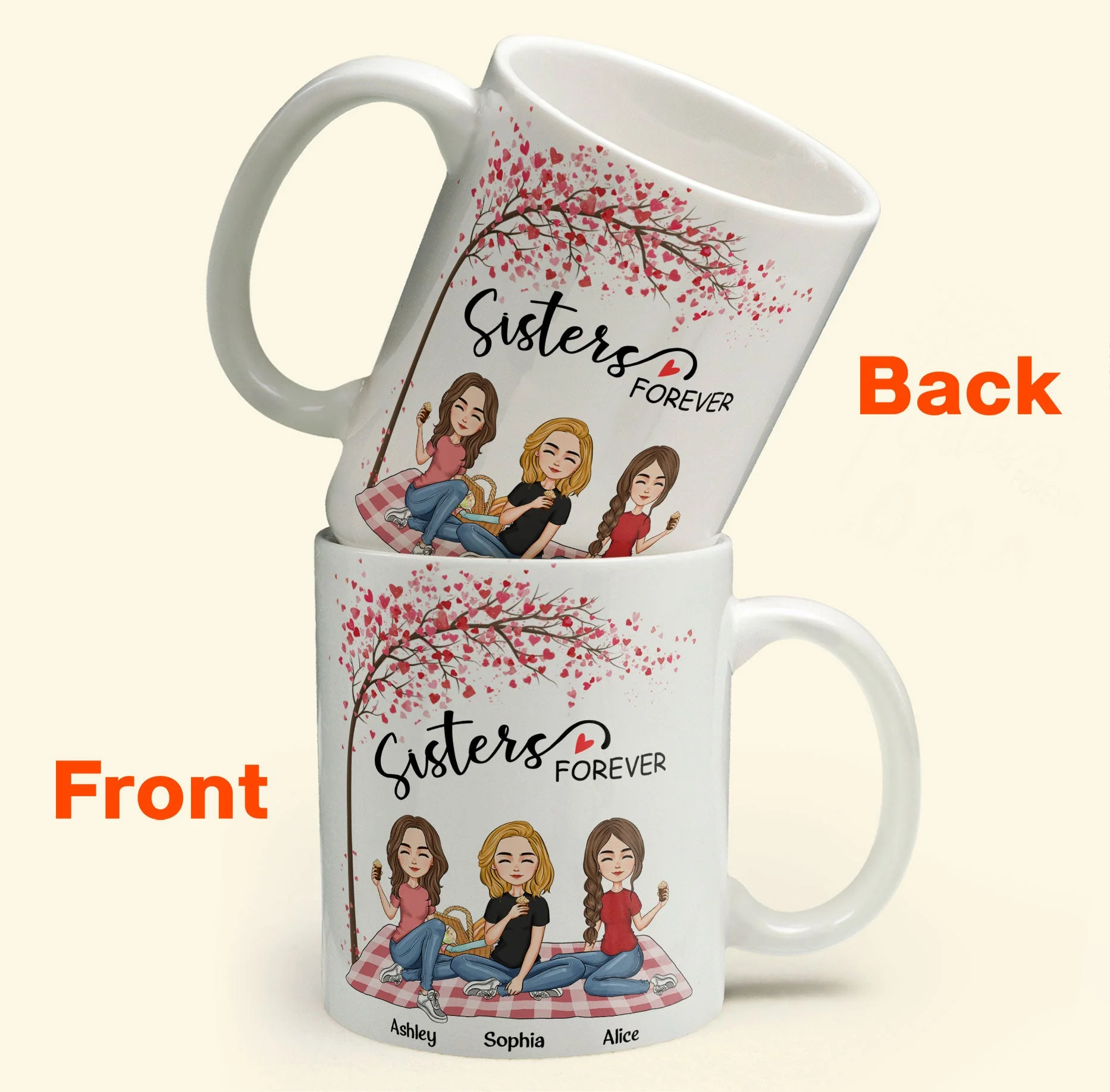 Sisters Forever - Limited Edition - Personalized Mug - Image 7