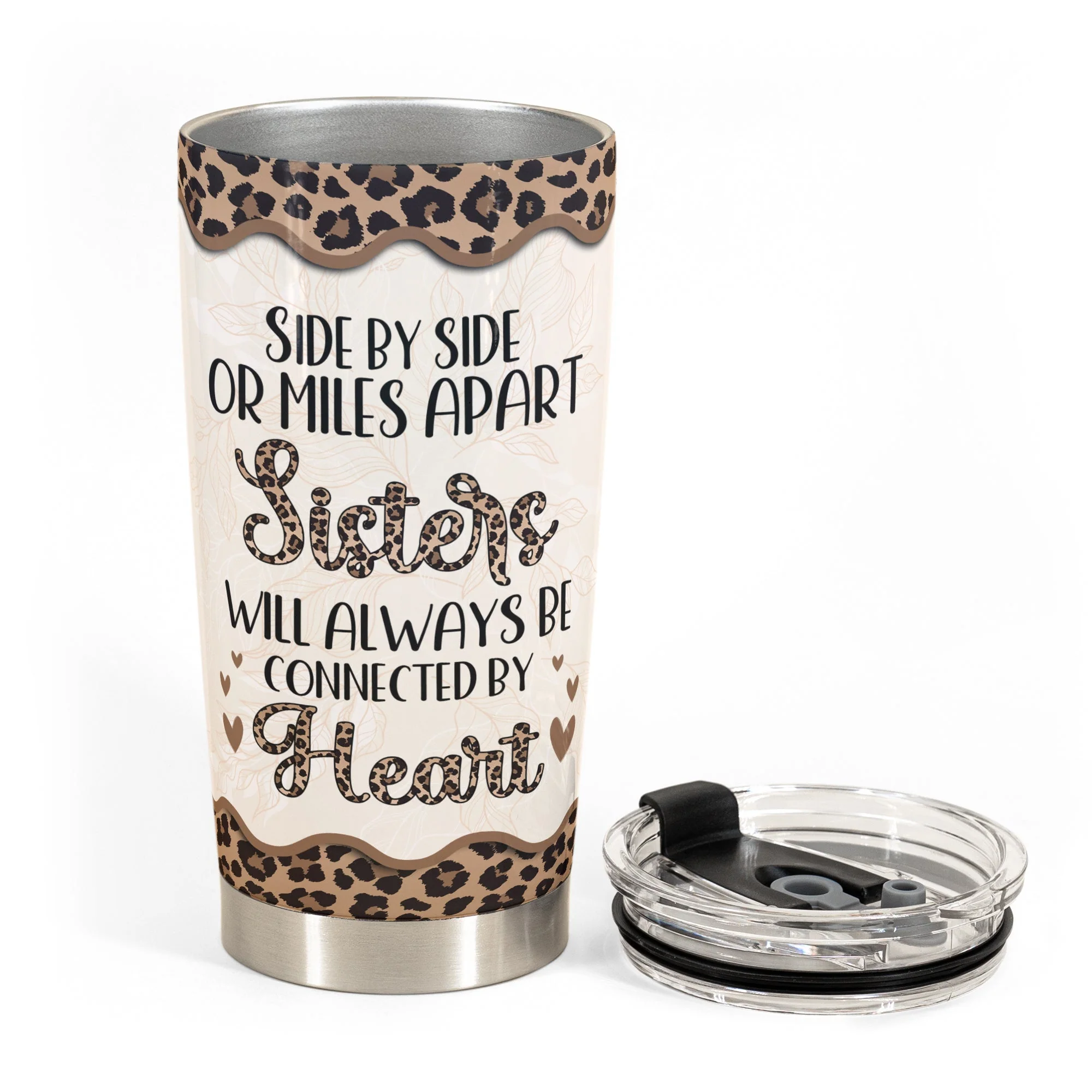 Sisters Forever - Personalized Tumbler Cup - Birthday Gift For Sisters, Sistas - Image 3