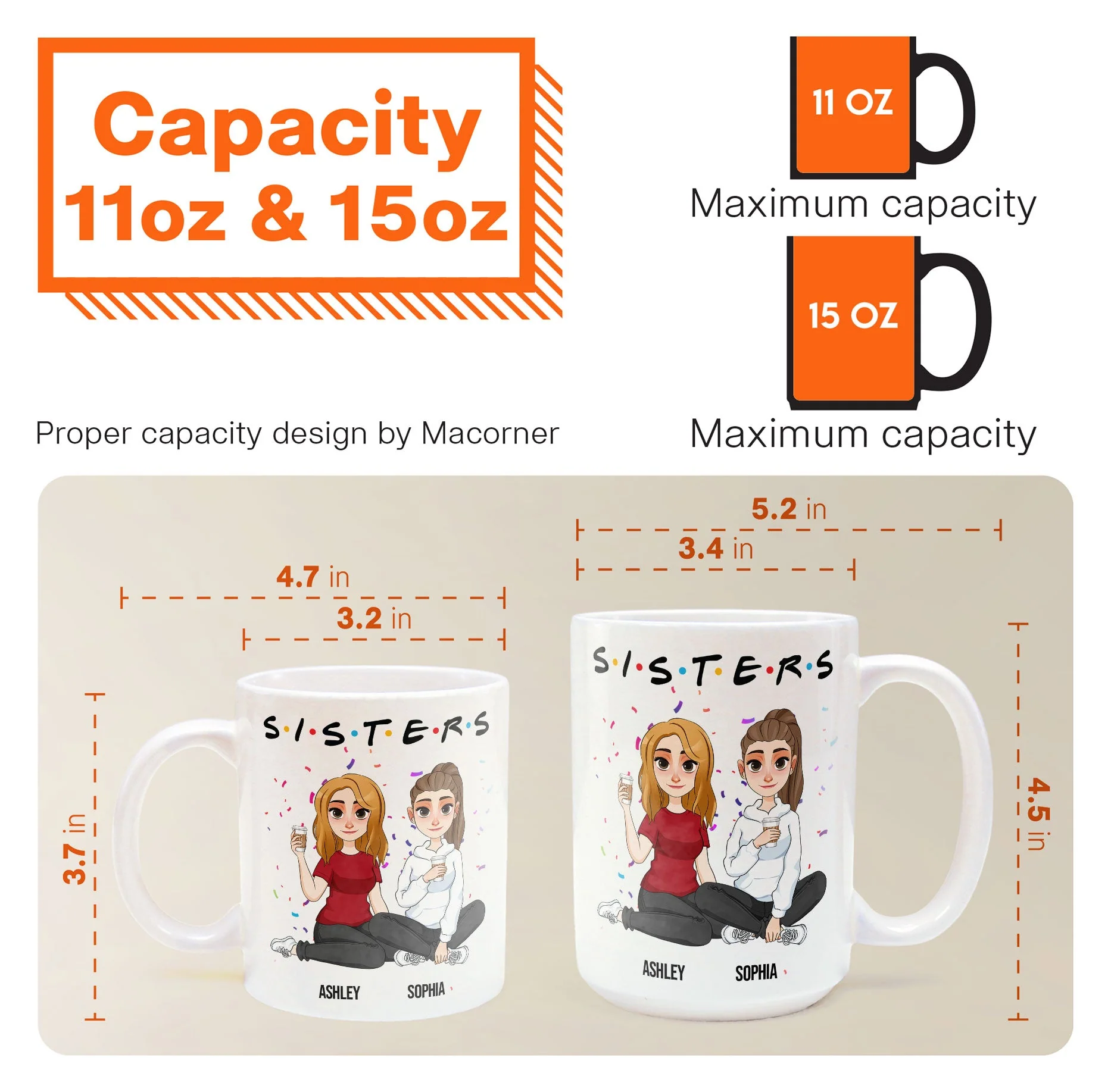 Sisters - Personalized Mug - Image 6