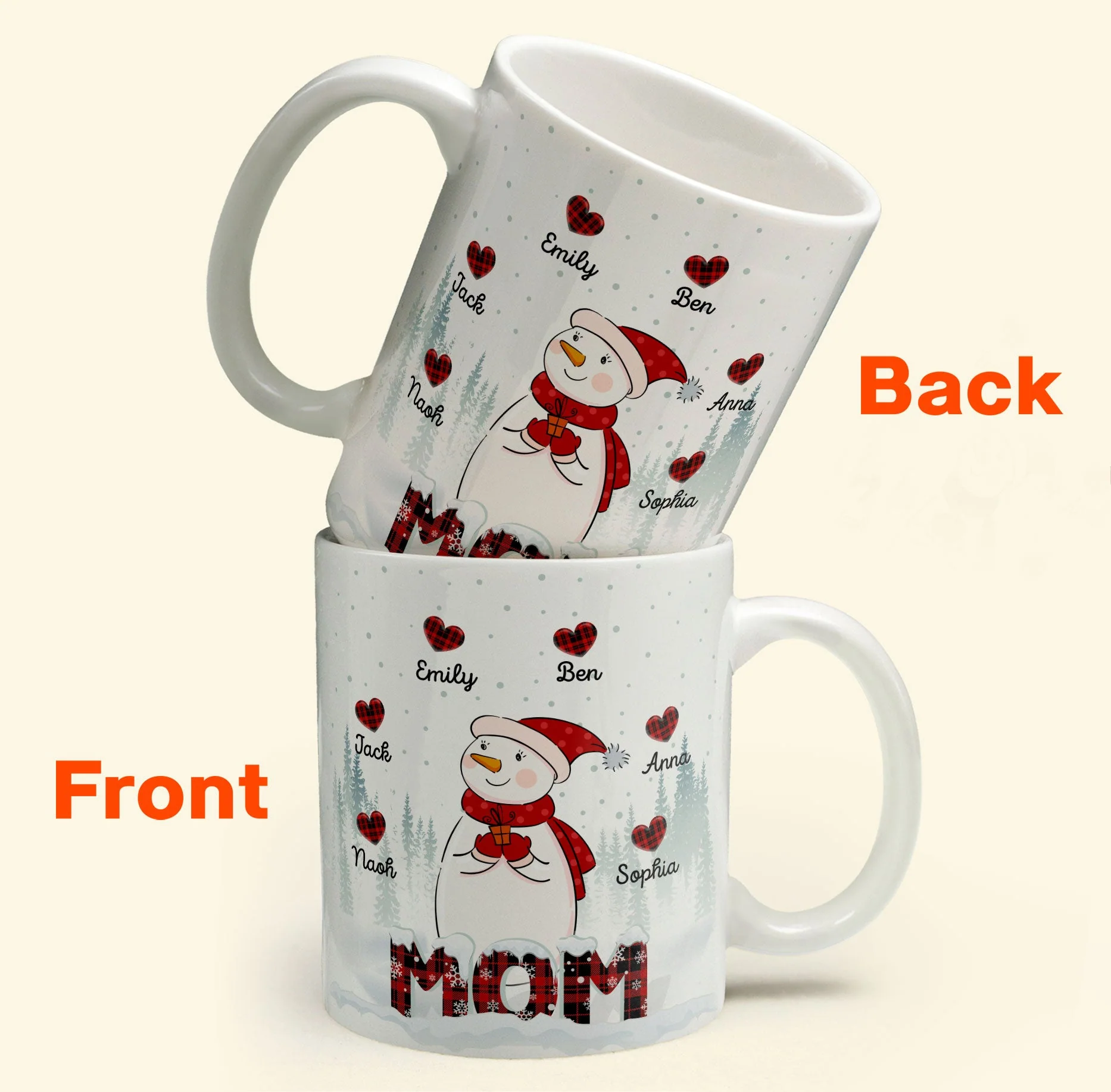 Snowmom - Personalized Mug - Image 4