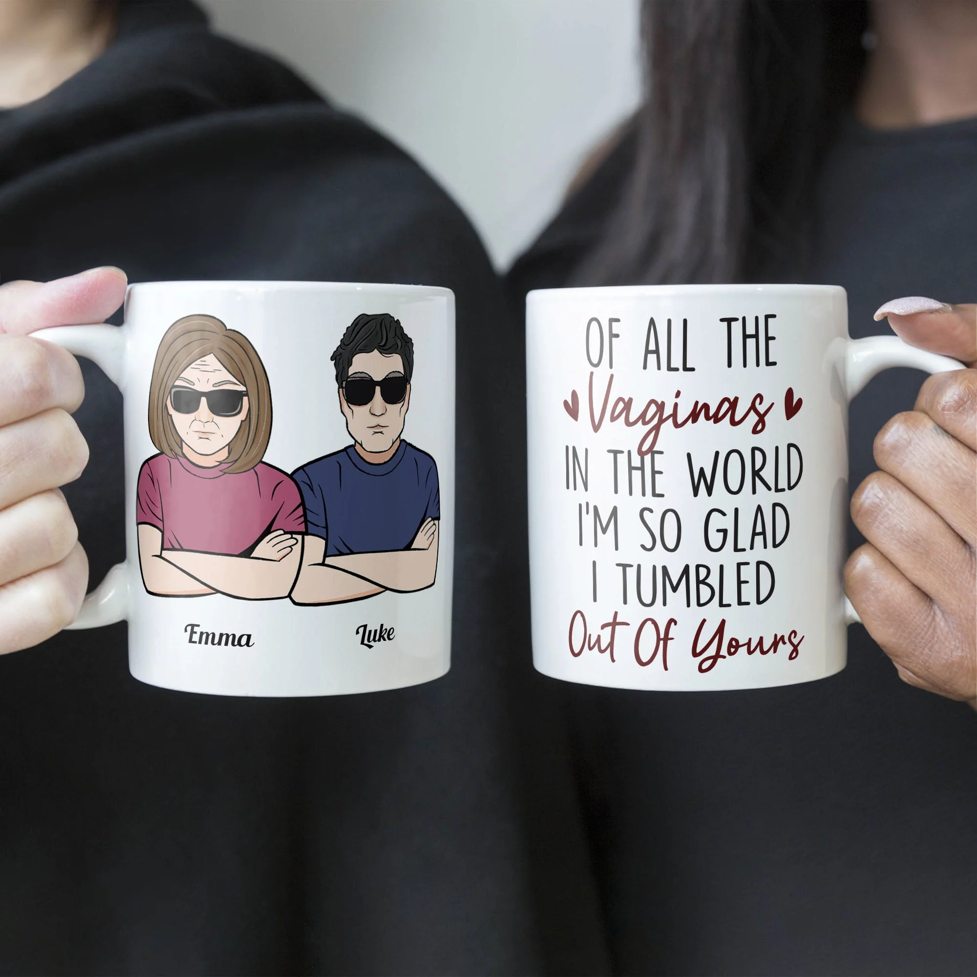 So Glad I Tumbled Out Of Yours - Personalized Mug - Image 3
