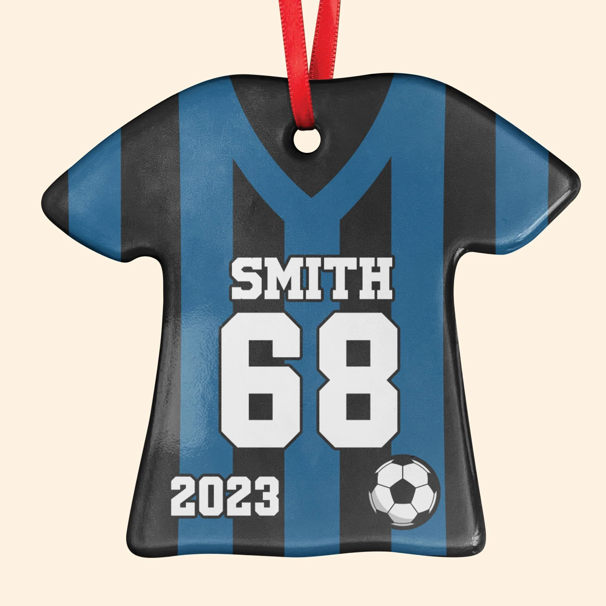 Soccer Uniform - Personalized Ceramic Ornament - Image 5