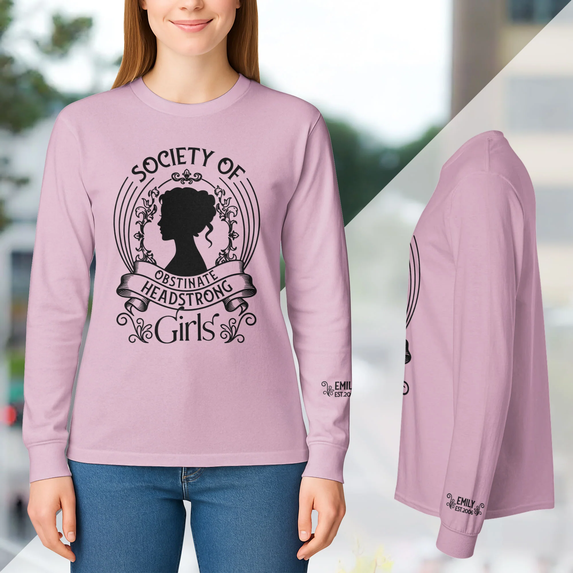 Society Of Obstinate Headstrong Girls Gift For Jane Austen Fans, Feminists - Custom Shirt - Image 6