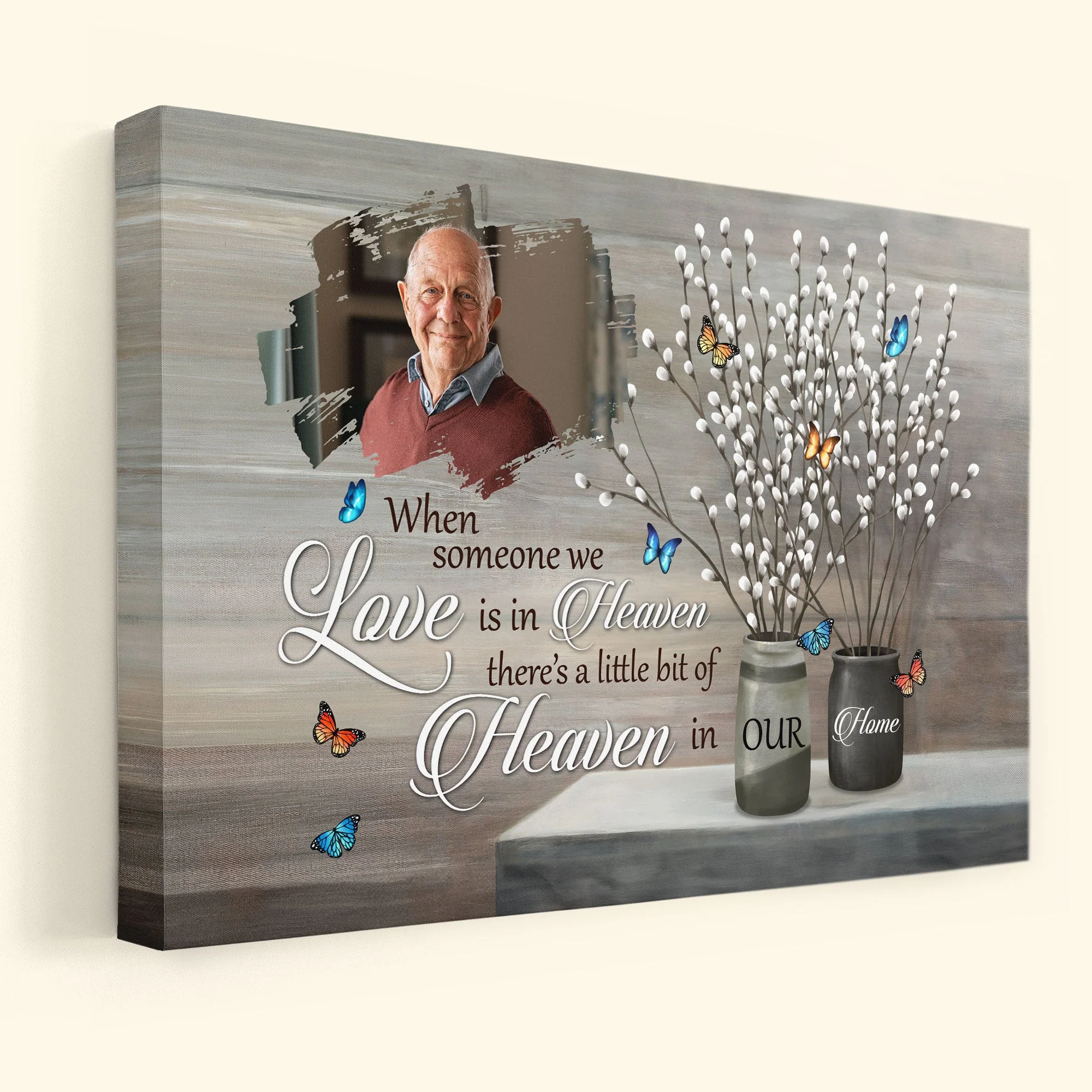 Someone We Love Is In Heaven - New Version - Personalized Canvas - Image 2