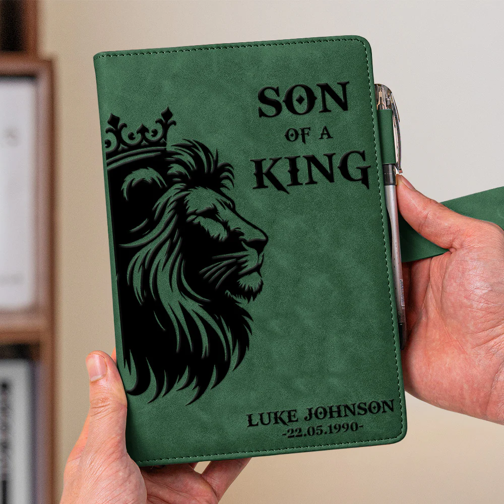 Son, Daughter Of A King - Personalized Leather Prayer Journal - Image 3