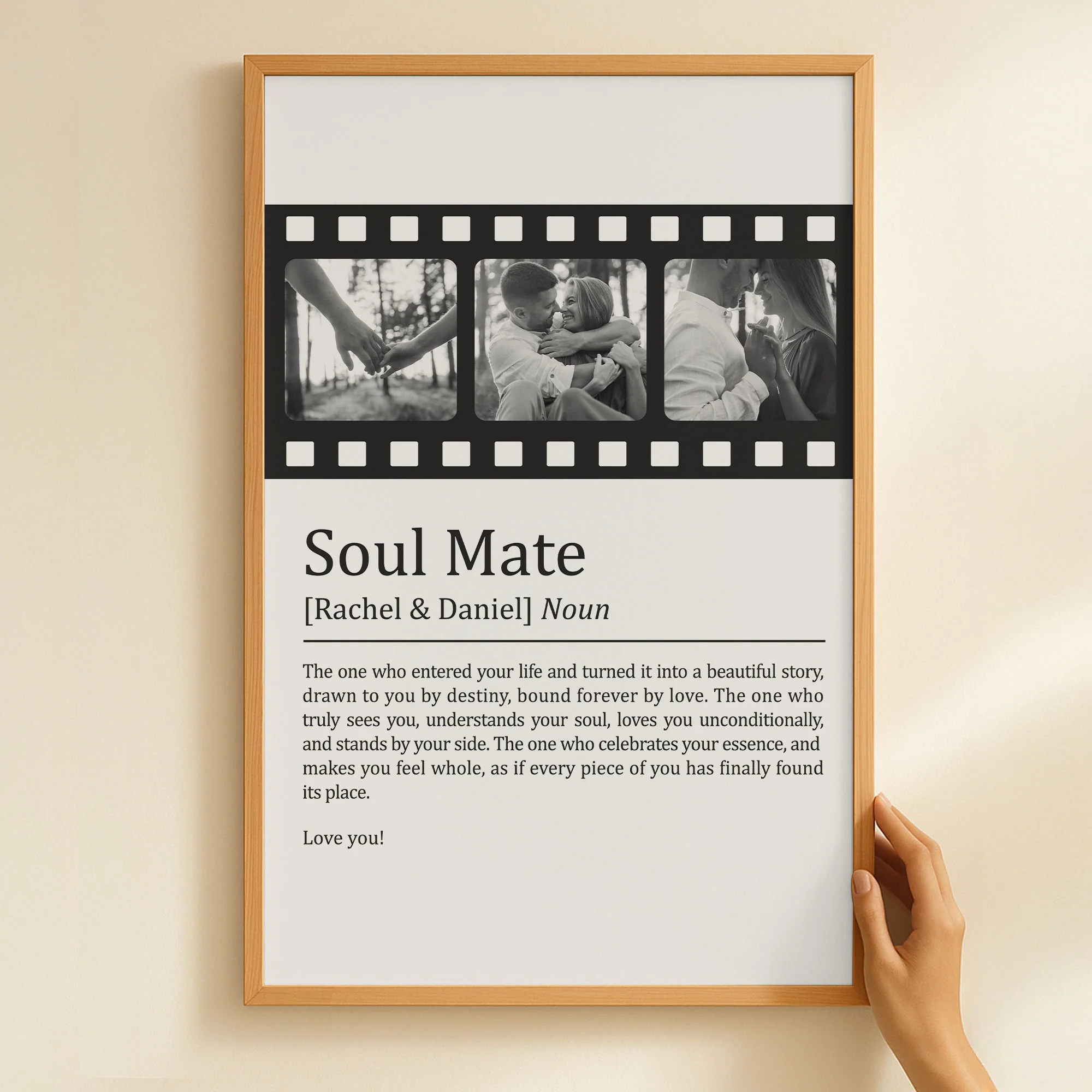 Soul Mate Definition - Custom Photo For Lovers, Couples - Personalized Photo Poster - Image 7